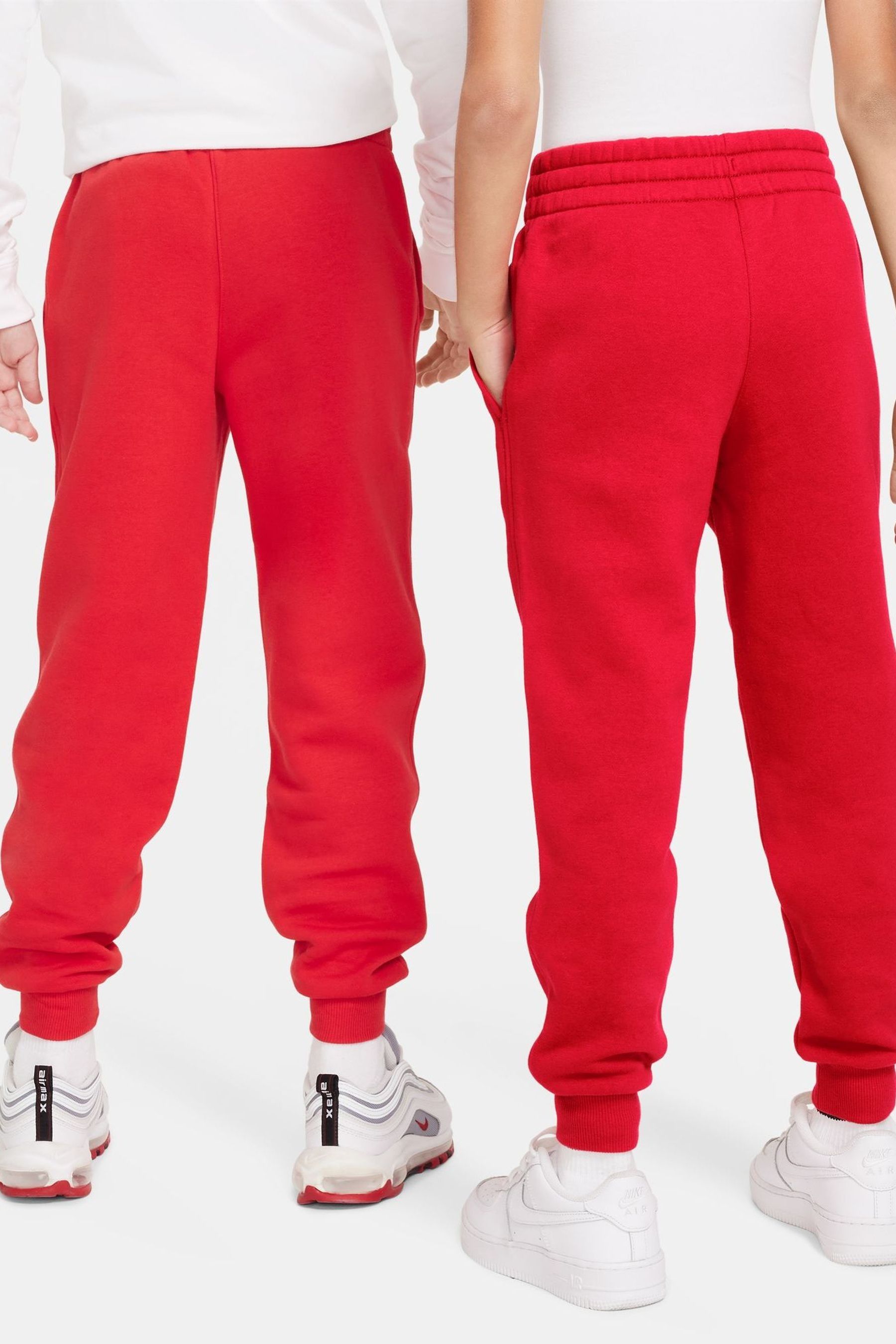 Buy Nike Red Club Fleece Joggers from Next Luxembourg