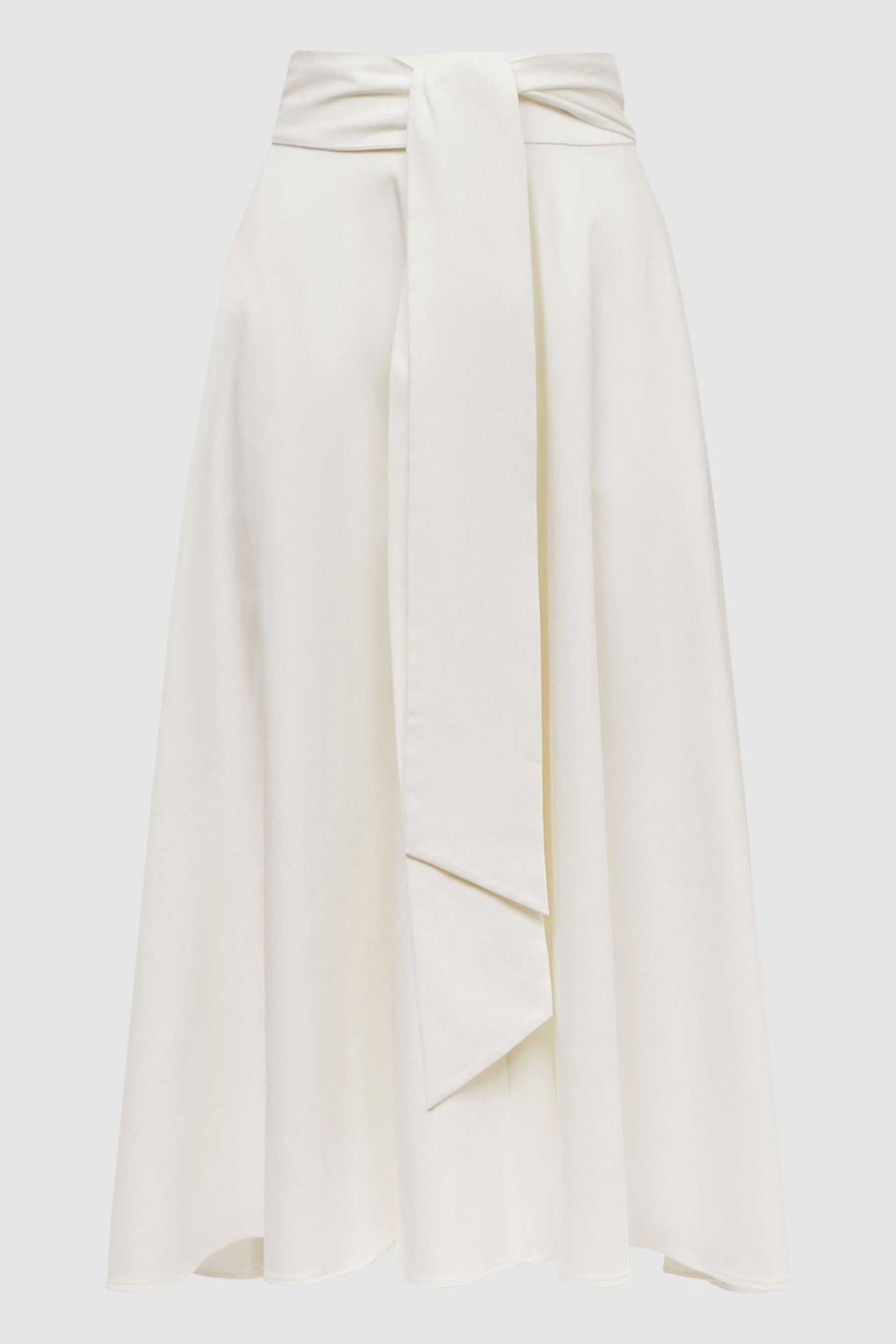 Reiss white midi skirt online