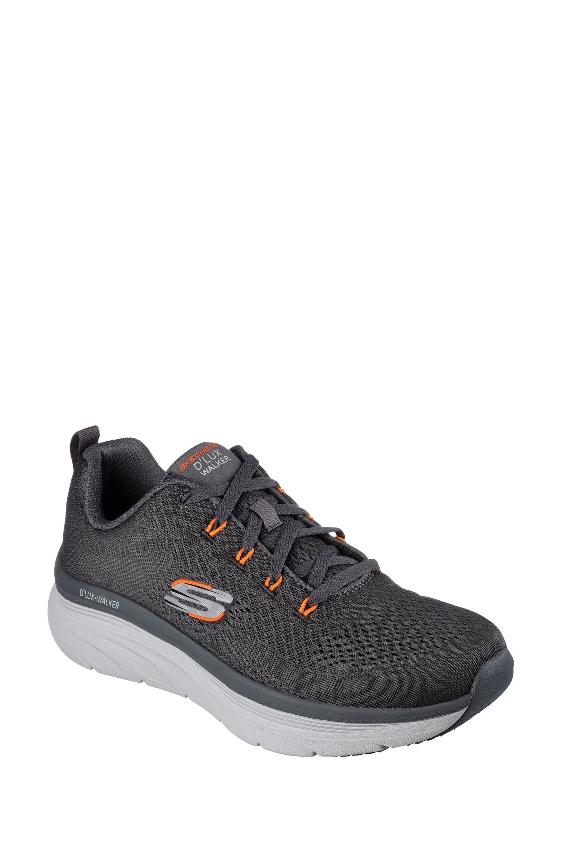Buy Skechers Grey Relaxed Fit D Lux Walker Meerno Shoes from the