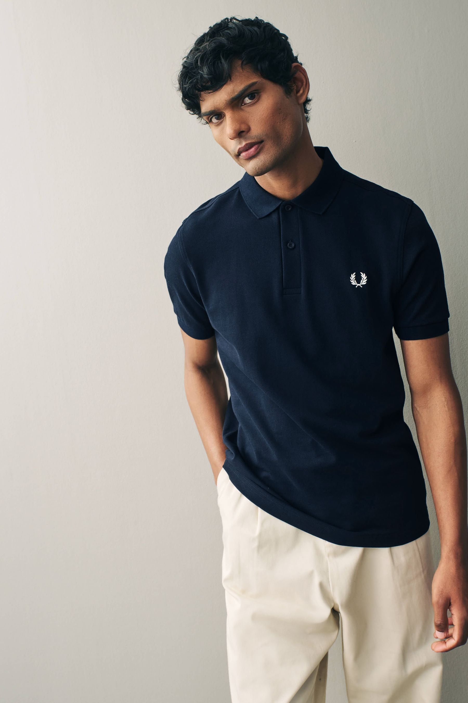 Fred Perry 100 Cotton Plain Polo Shirt