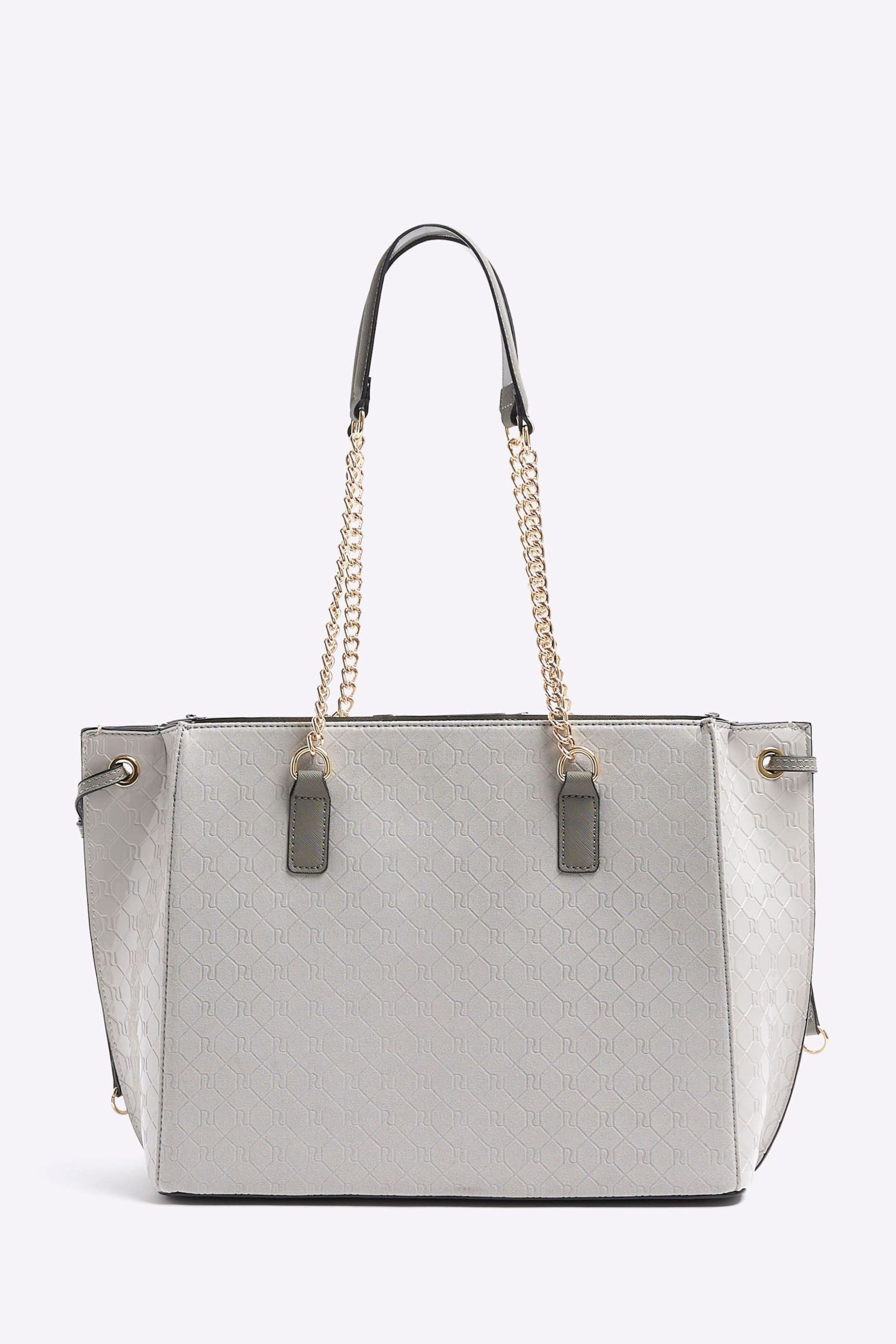 River Island Grey Panelled Wing Tote Bag - Image 2 of 4