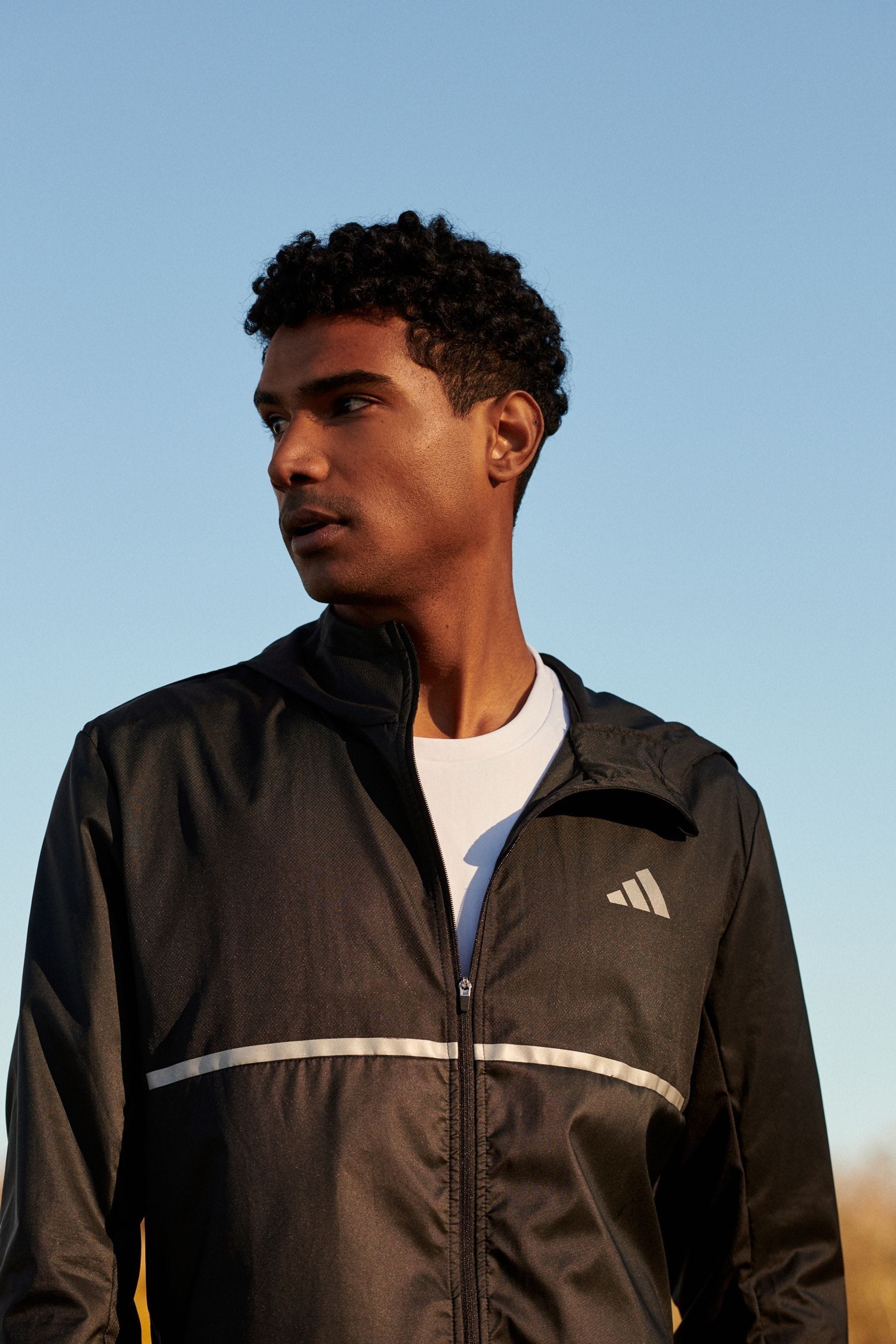 Buy adidas Black Performance Running Own The Run Reflective Jacket from Next Luxembourg