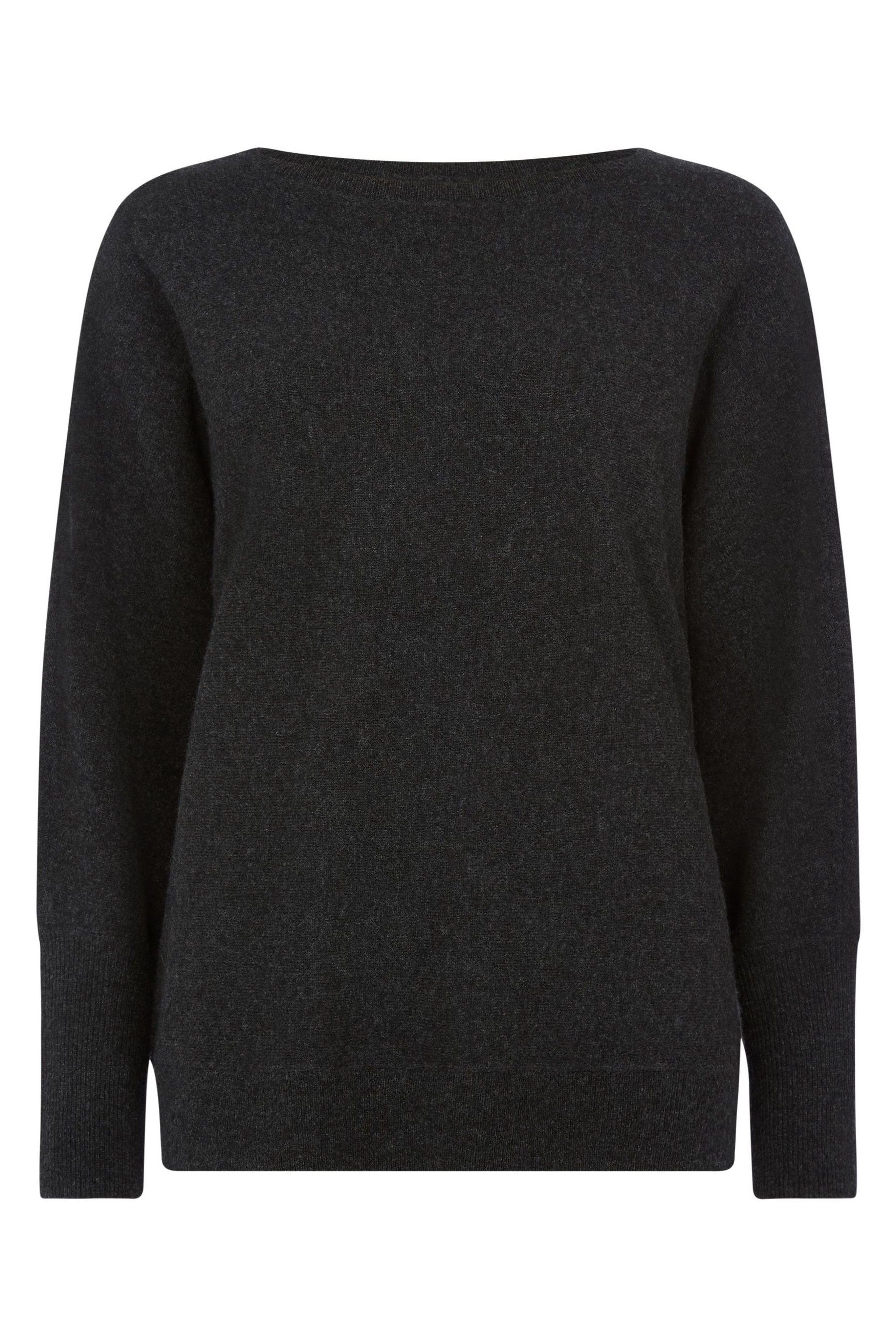 F F Grey Cashmere Batwing Jumper