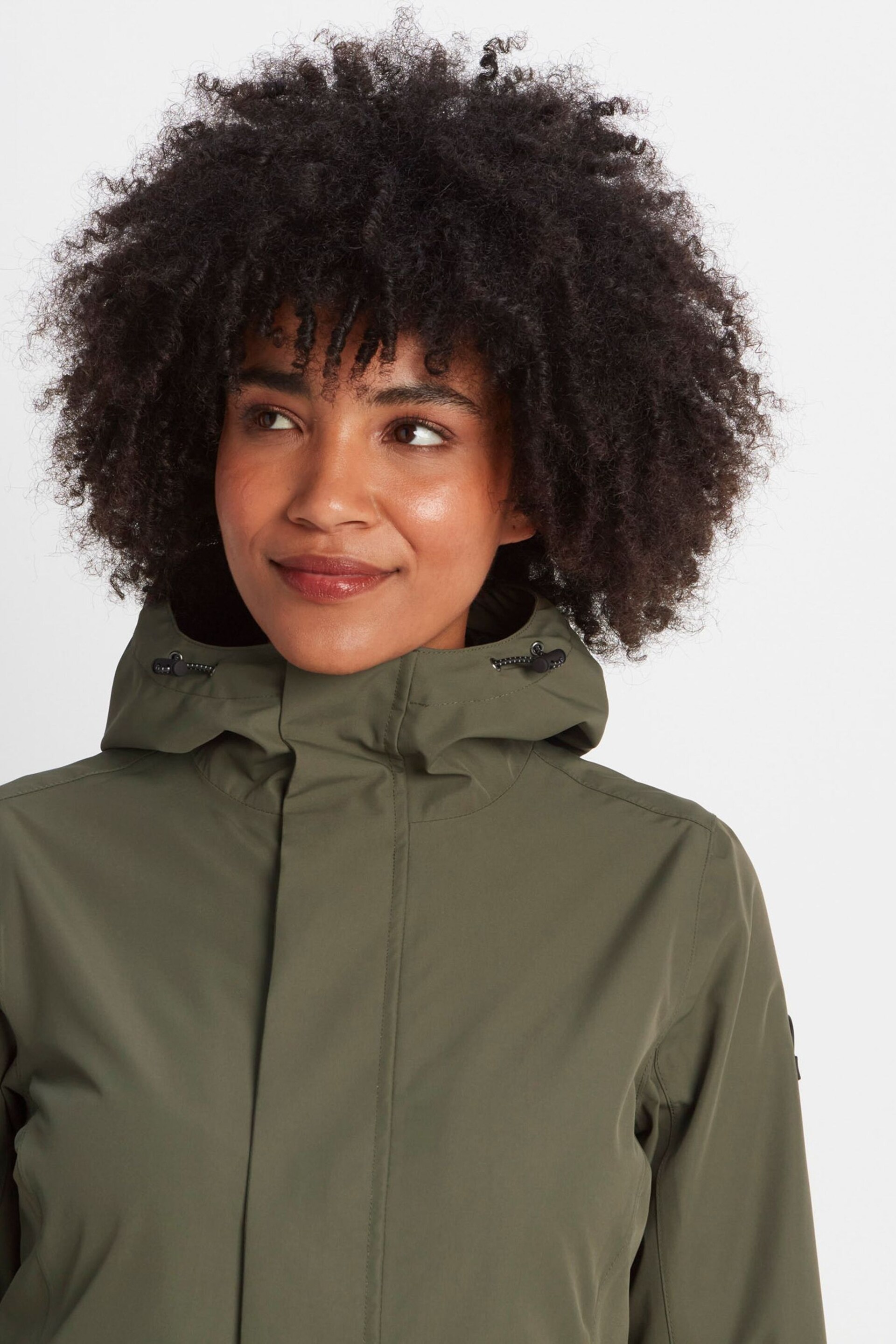 Tog 24 Green Long Saunter Waterproof Jacket - Image 8 of 9