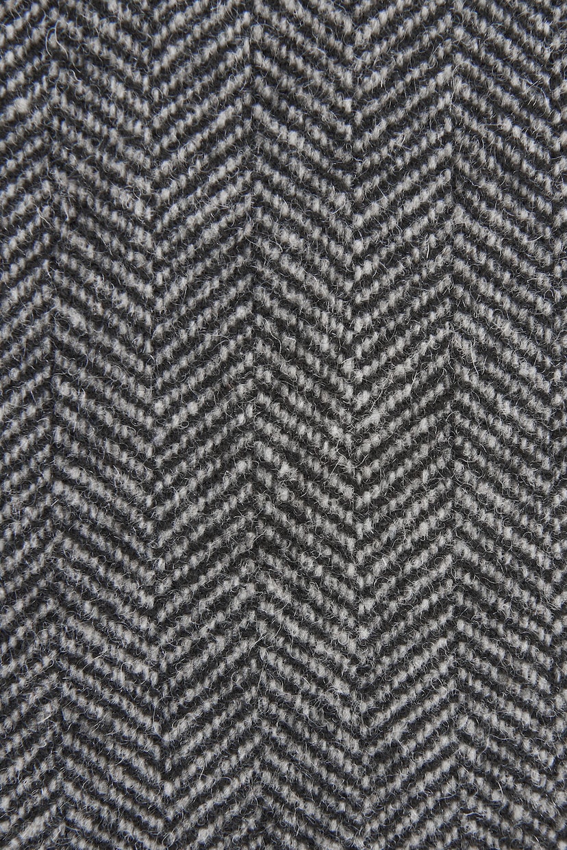 Grey Slim Nova Fides Signature Herringbone Wool Blazer - Image 12 of 13