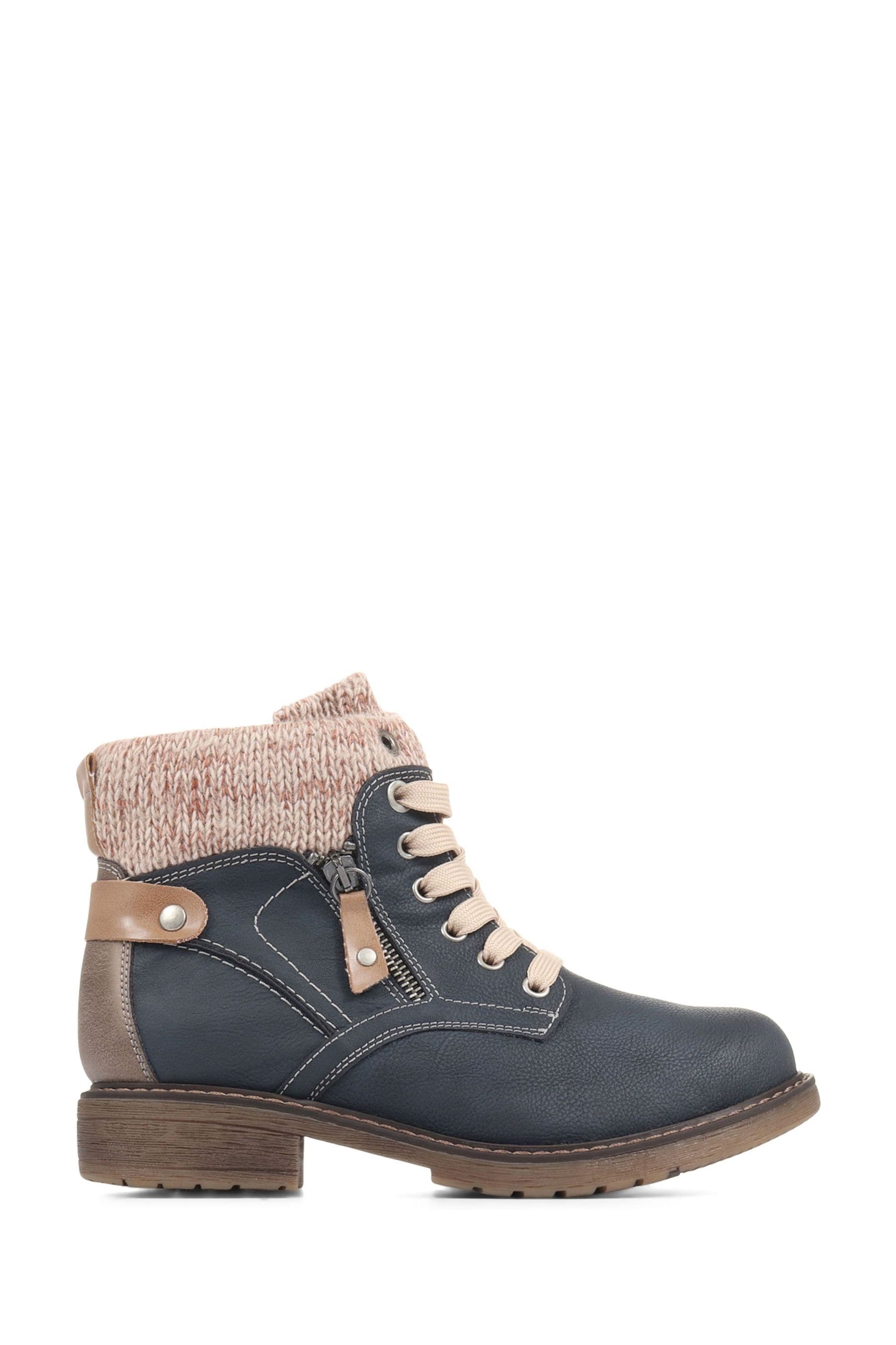 Pavers navy ankle boots clearance