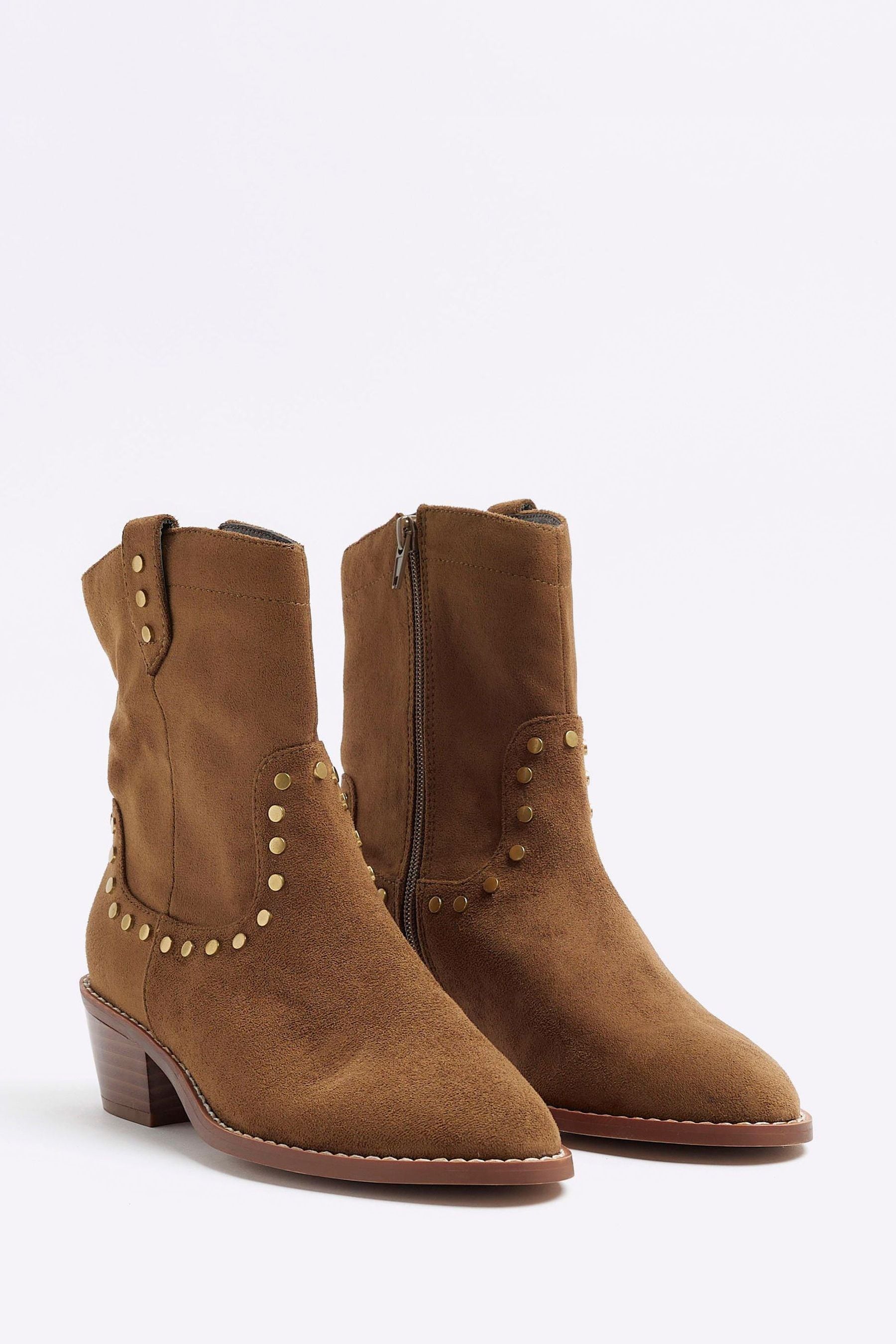 River island top western ankle boots