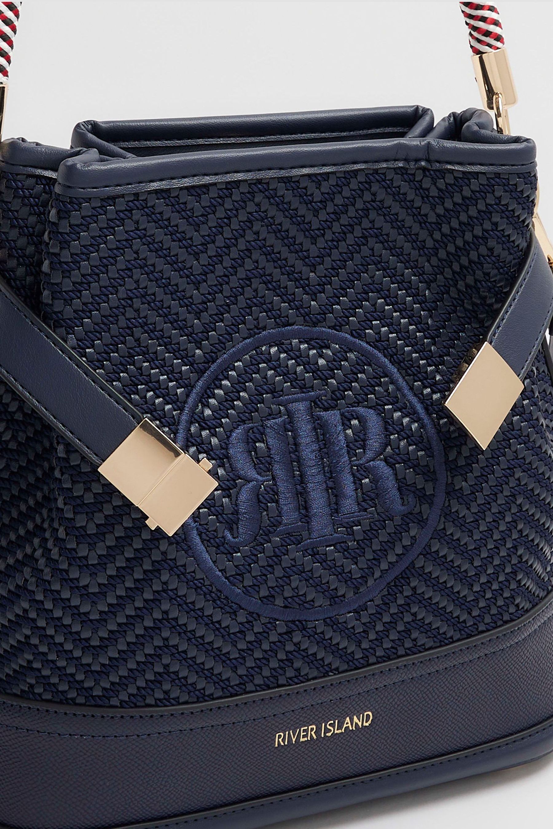 River island embroidered bag top