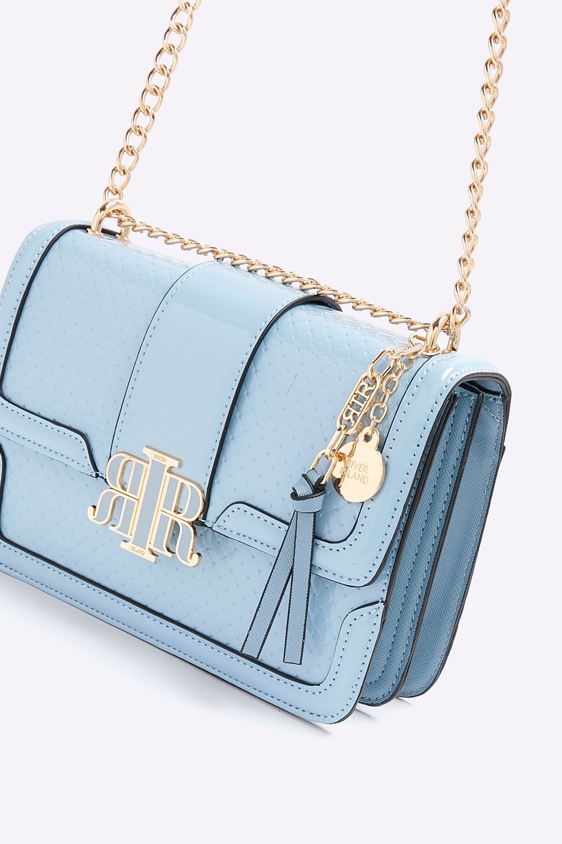 River island blue bag cheap