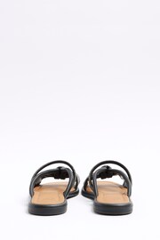 River Island Black Diamonte Bow Flat Sandals - Image 3 of 4