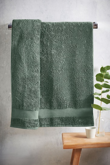 Green Forest Egyptian Cotton Towel