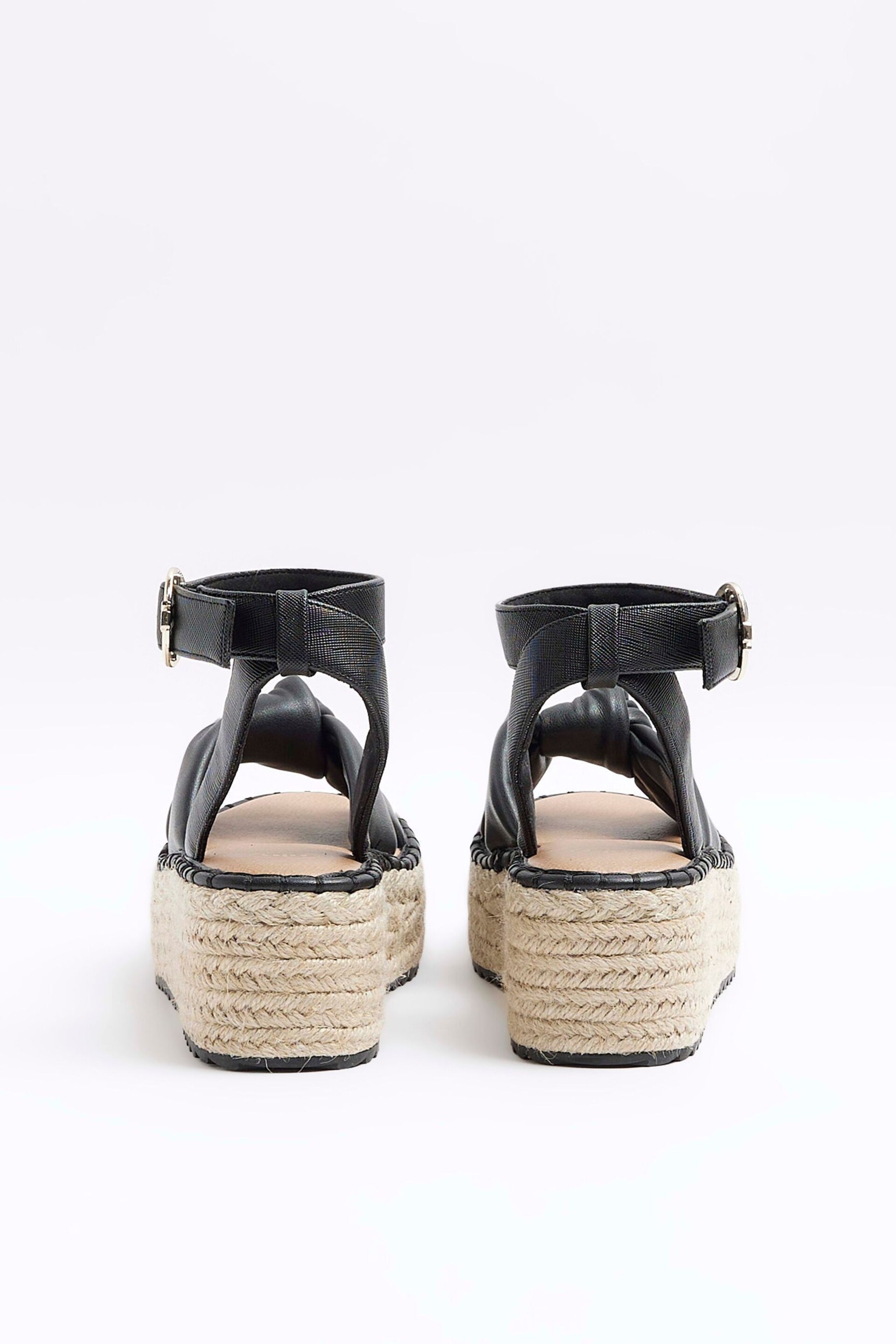 River Island Black Espadrille Sandals - Image 3 of 4