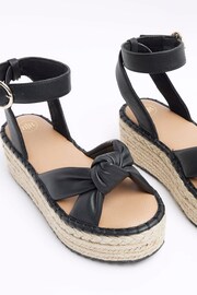 River Island Black Espadrille Sandals - Image 4 of 4