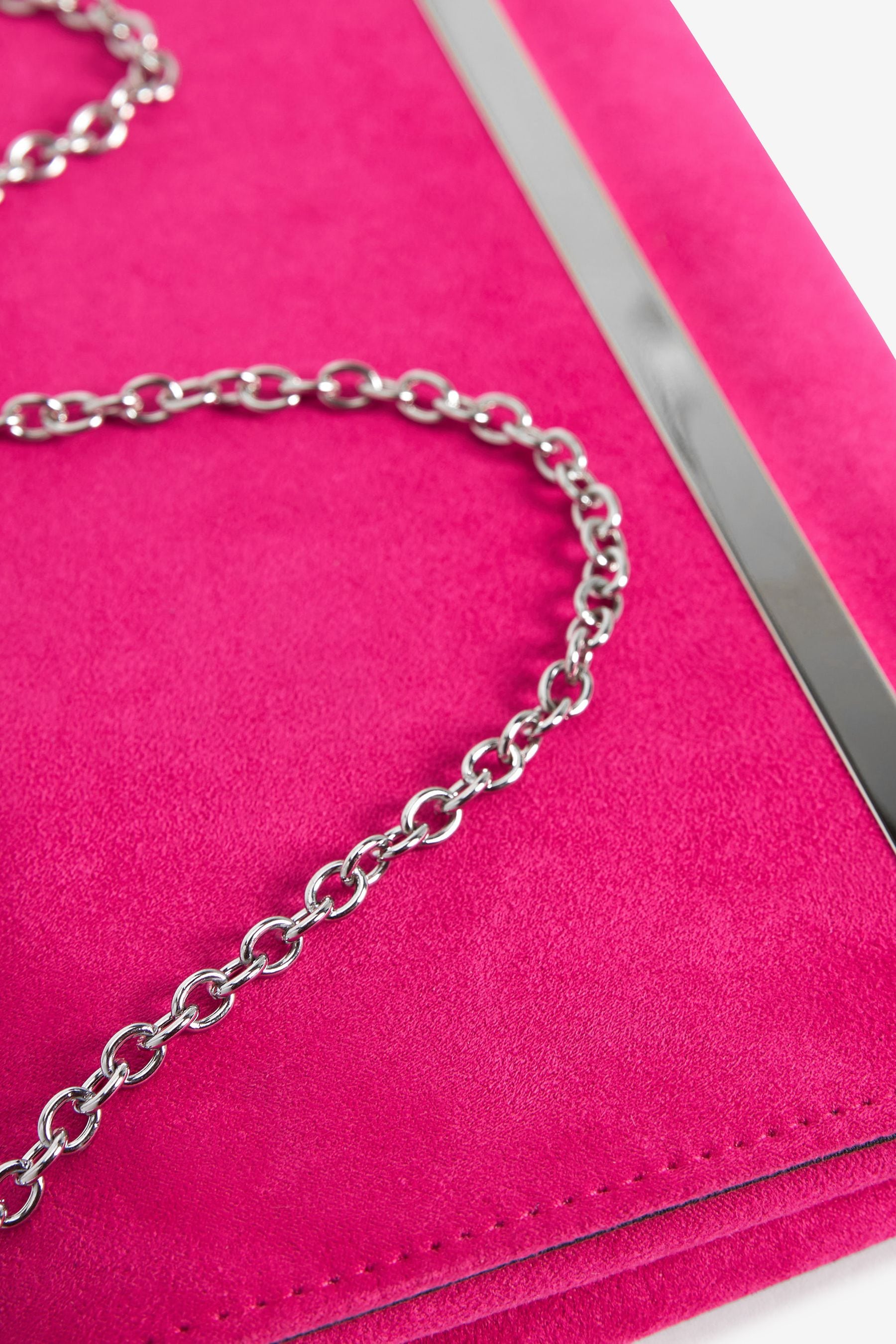 Buy Pink Clutch Bag With Detachable Cross Body Chain from Next Australia