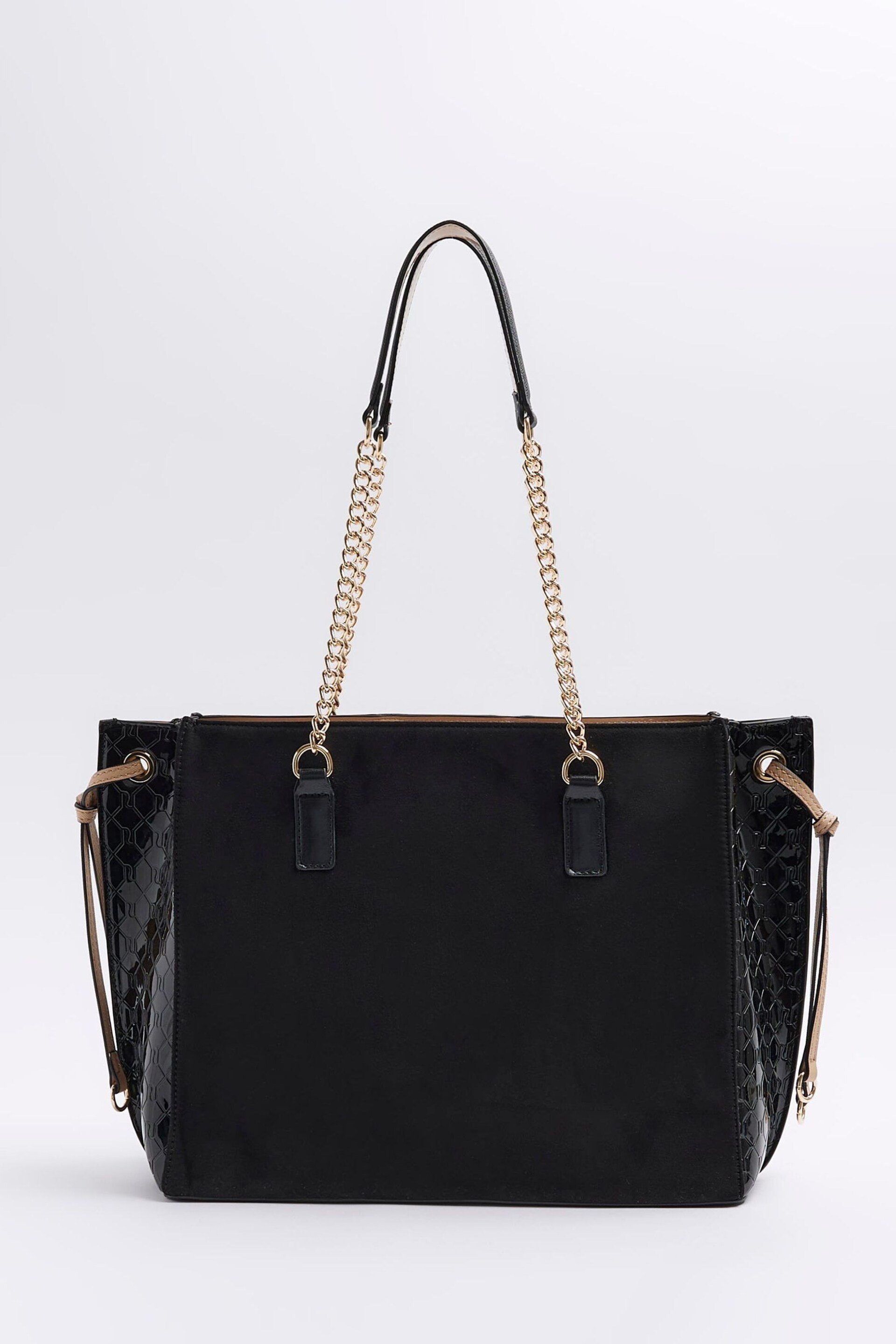 River Island Black Panelled Wing Tote Bag - Image 2 of 4