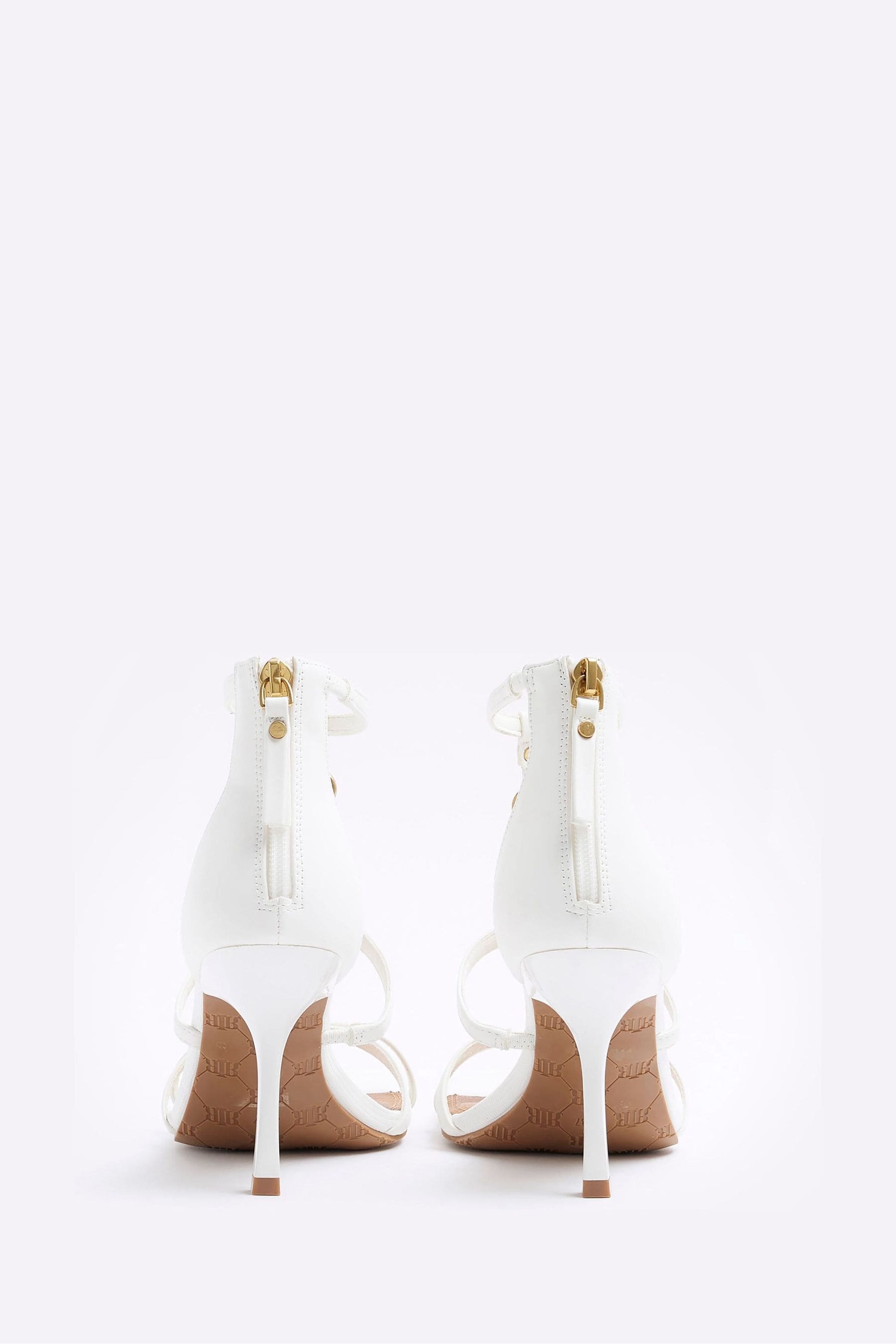 River island white heels hot sale