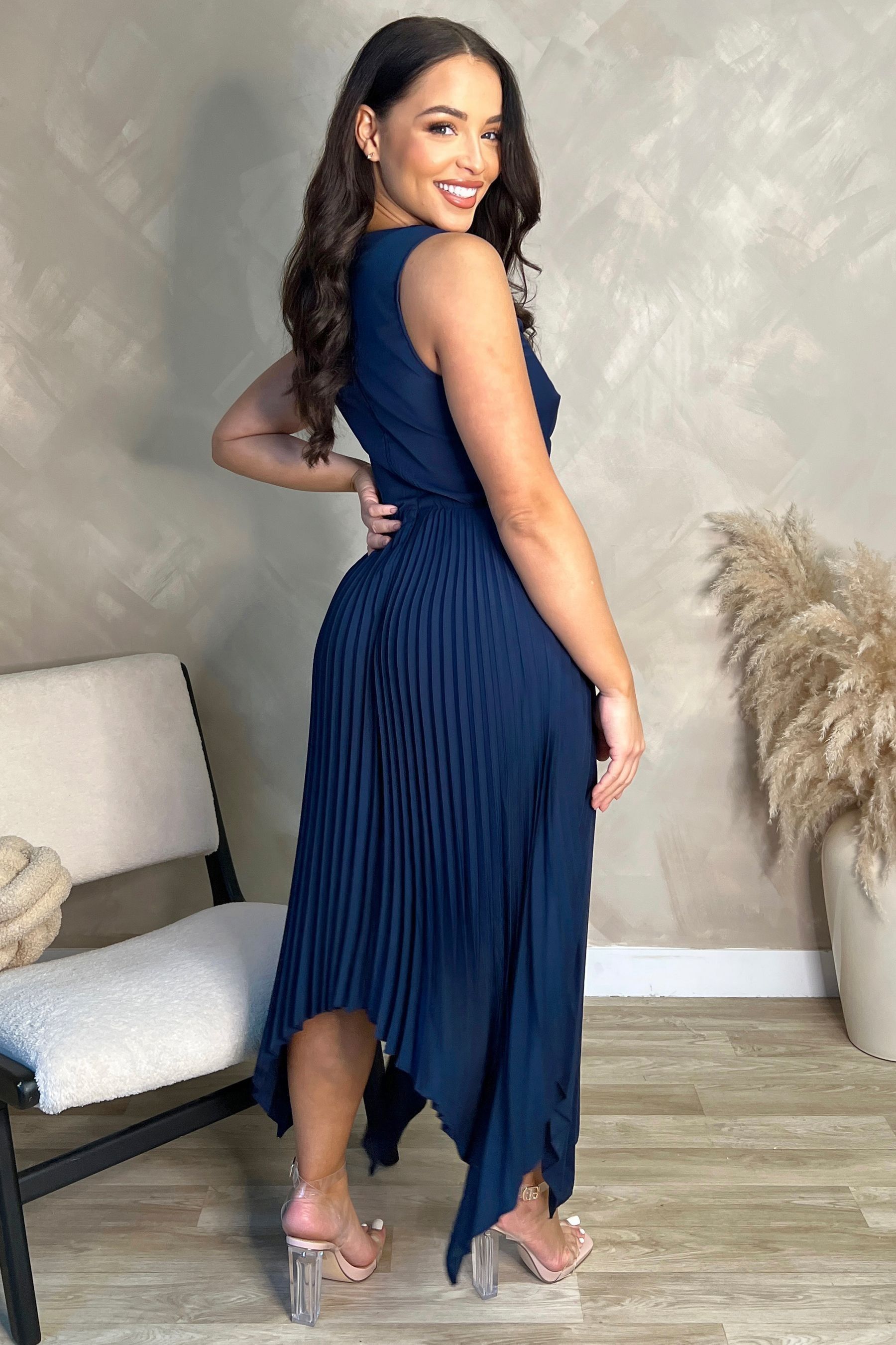 Ax paris navy blue dress cheap