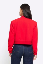 River Island Red Tailored Bomber Jacket - Image 2 of 6