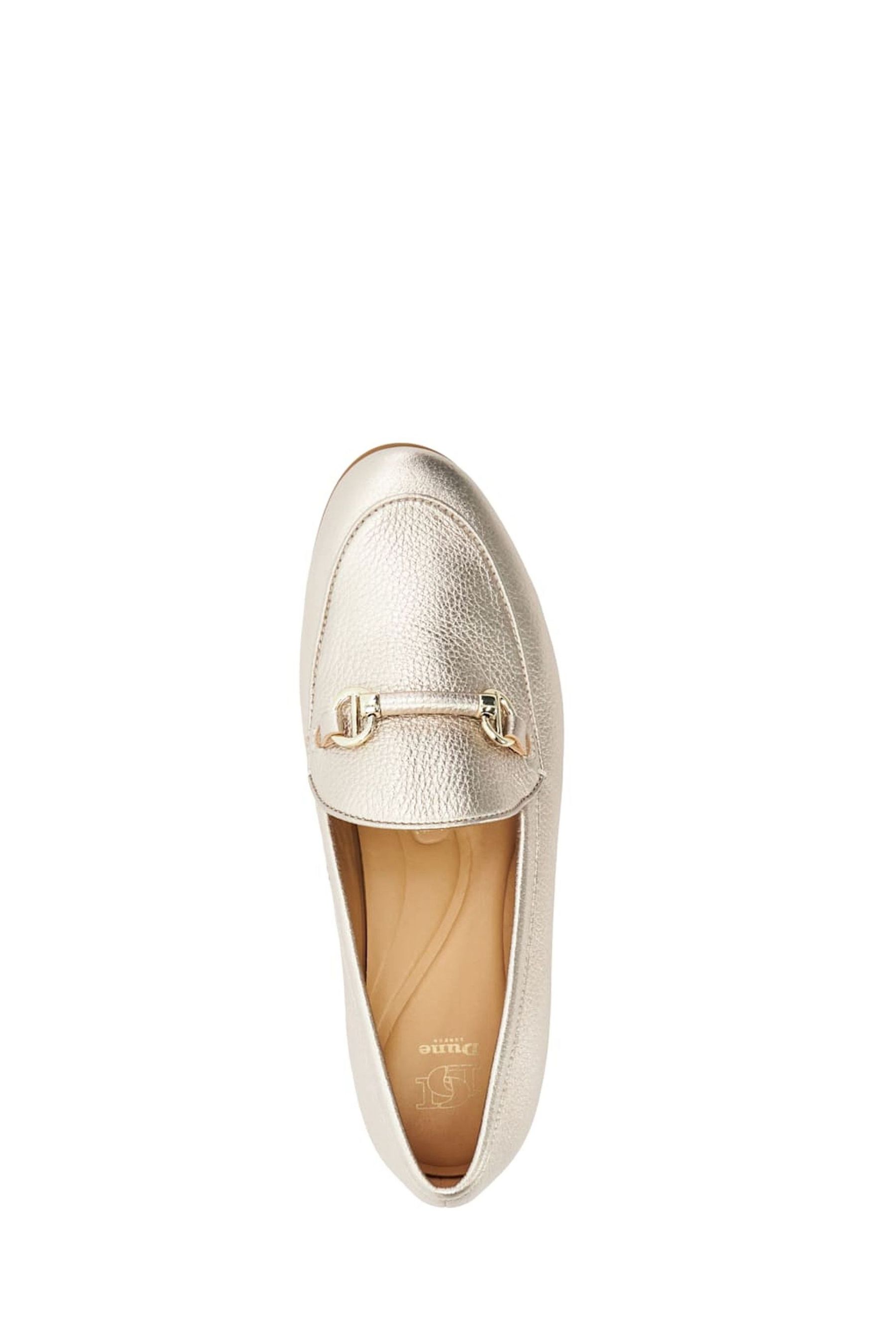 Dune gold loafers shop