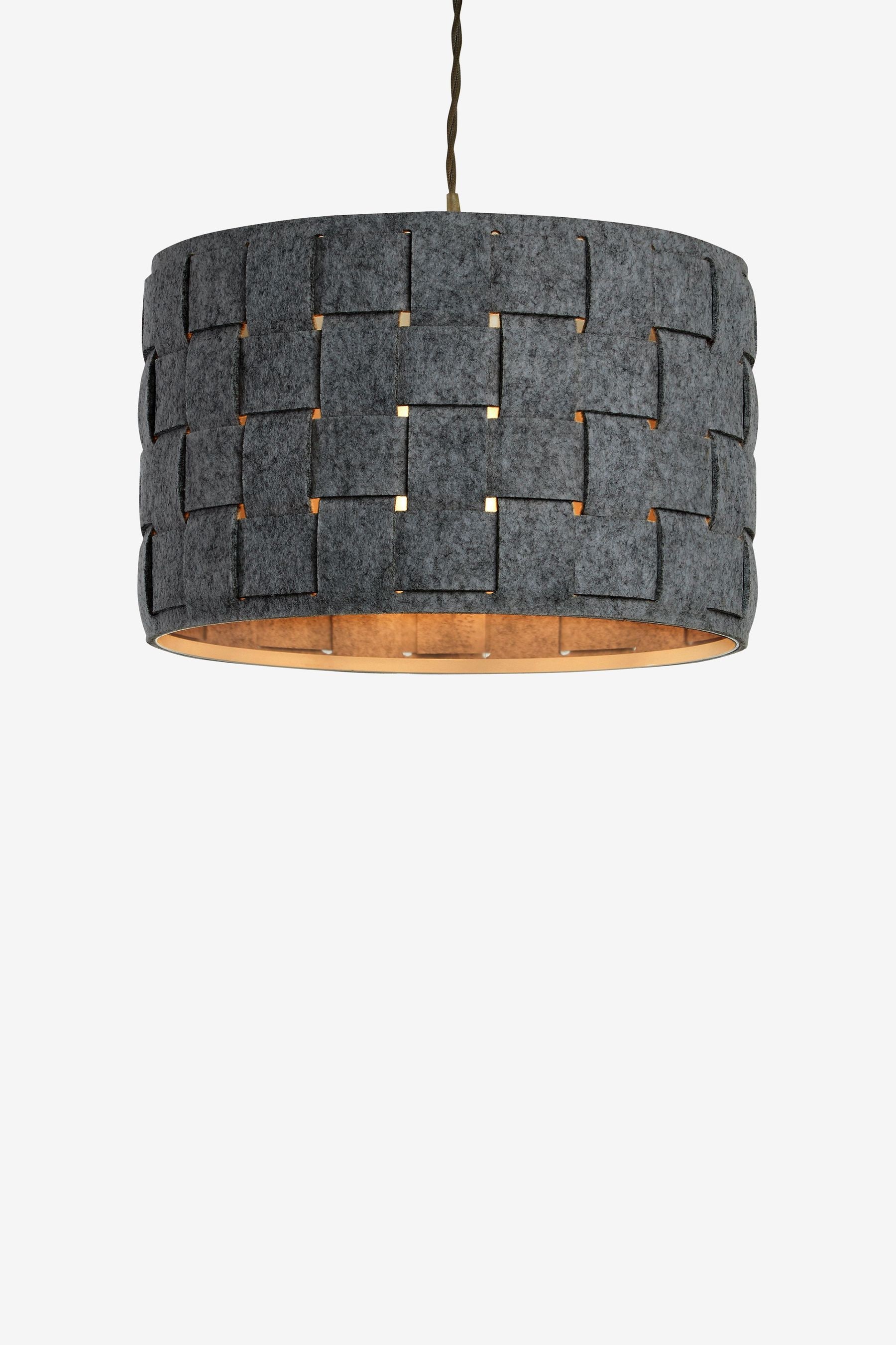 Grey felt lampshade deals