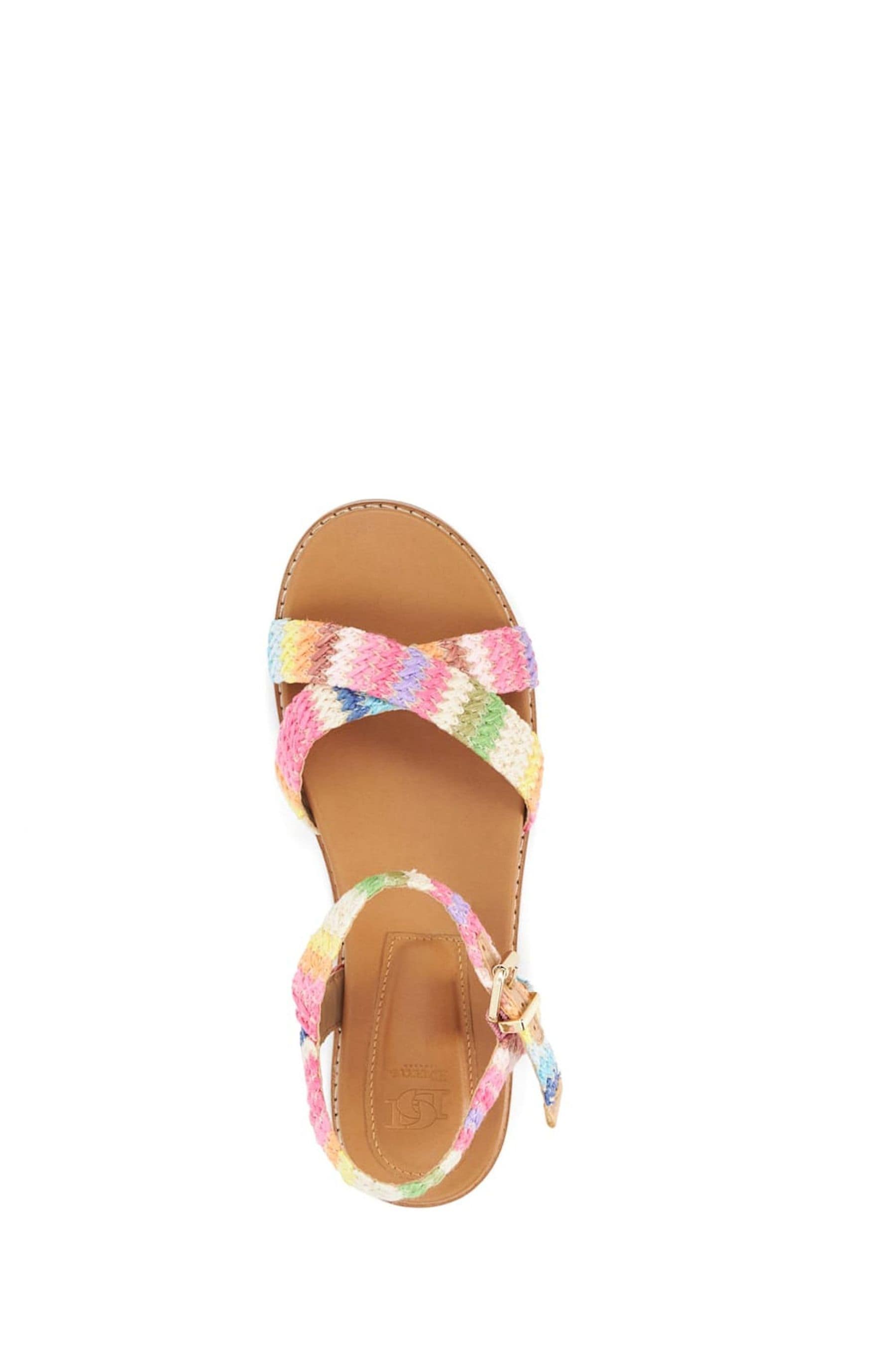 Buy Dune London Pink Lassey Cross Strap Sandals from Next Luxembourg