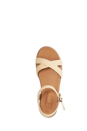 Dune London Natural Lassey Cross-Strap Sandals - Image 6 of 6