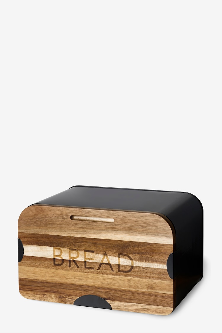 Black Black Bronx Bread Bin and Bread Board - Image 6 of 6