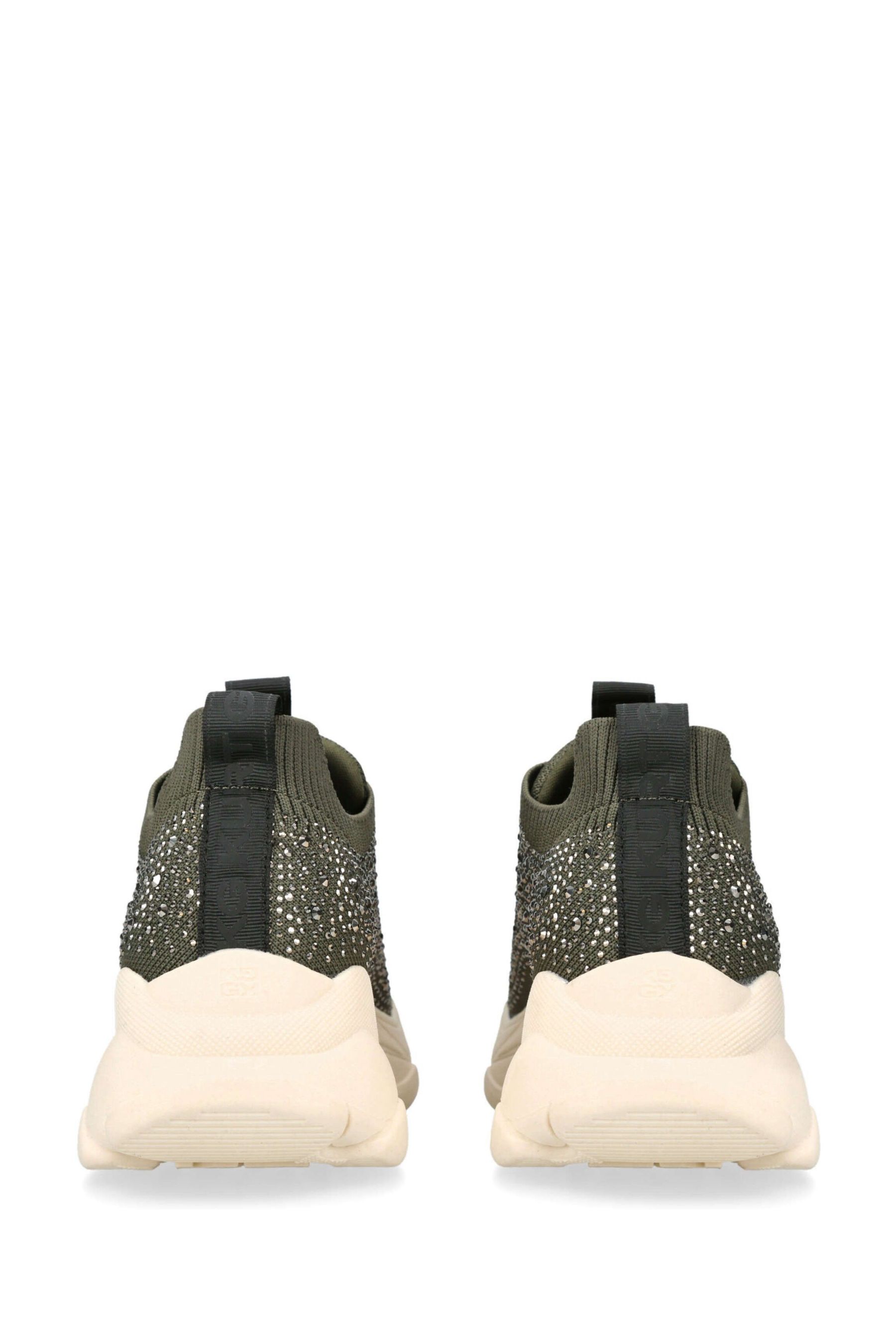 KG Kurt Geiger Lila Knit Lace up Bling Trainers