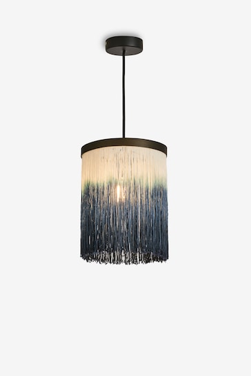 French Connection Blue Ombre Height Adjustable Gamagara Ceiling Pendant Light