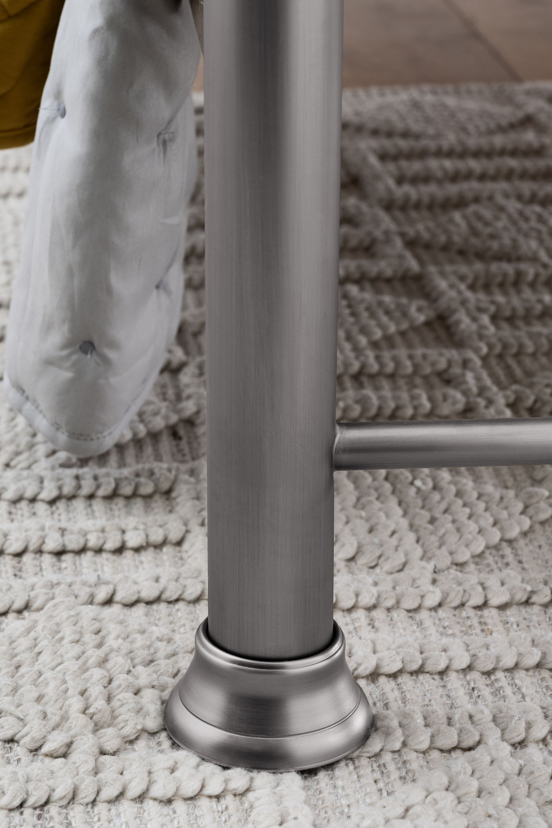 Pewter metal online bed frame