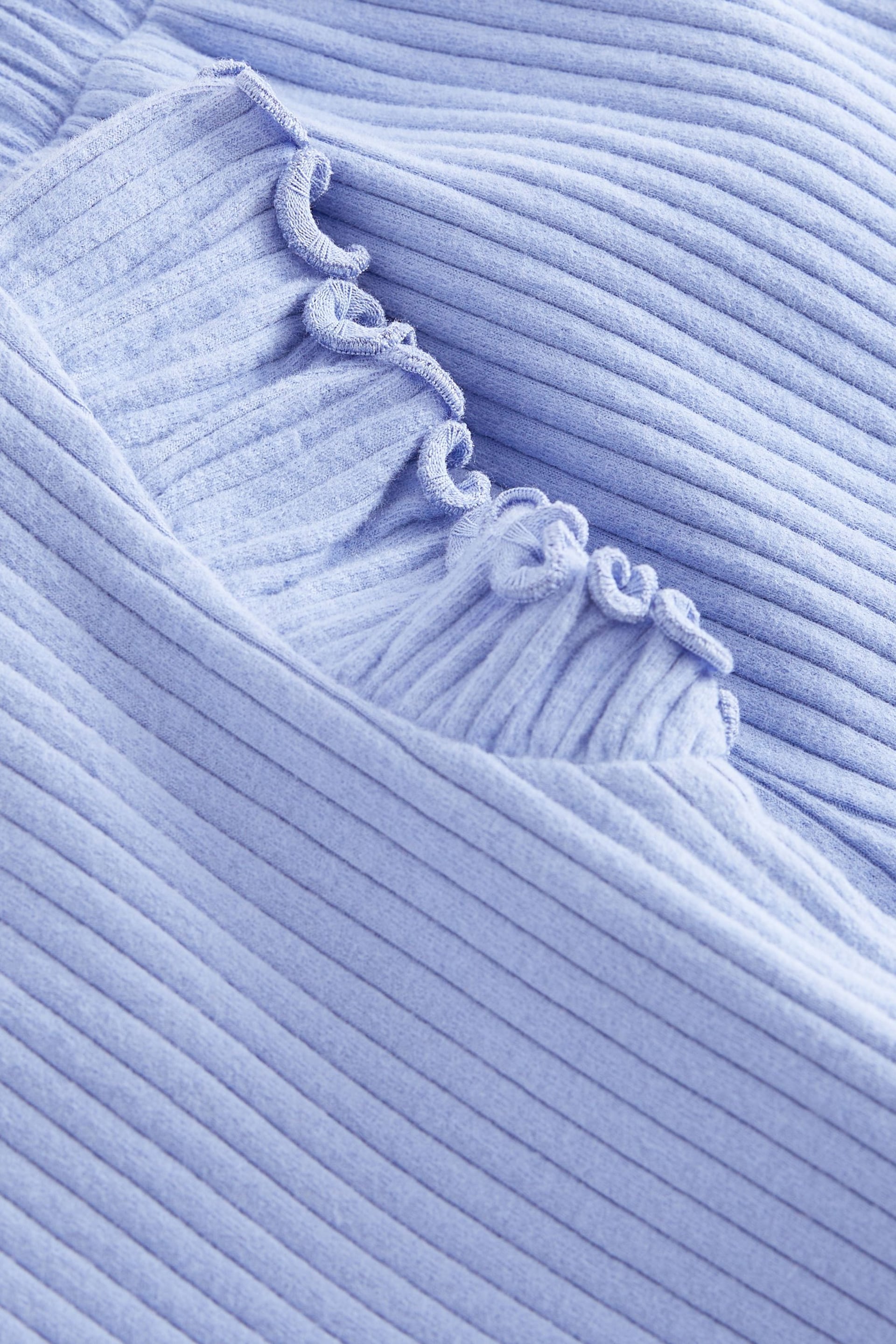 Blue Rib Short Sleeve T-Shirt And Shorts Set (3mths-7yrs) - Image 6 of 6