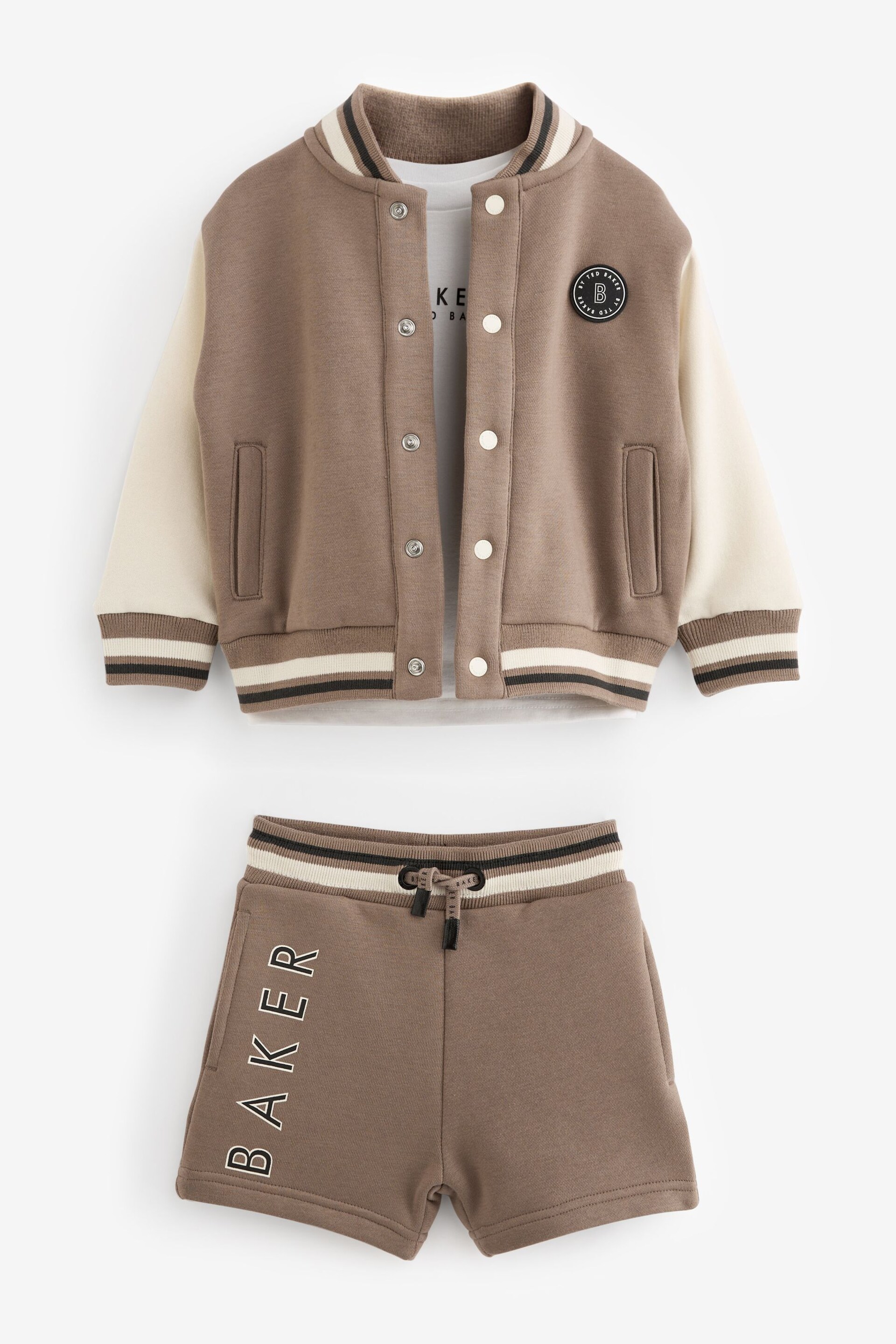 Baker by Ted Baker Varsity Jacket, T-Shirt and Short Set - Image 8 of 16