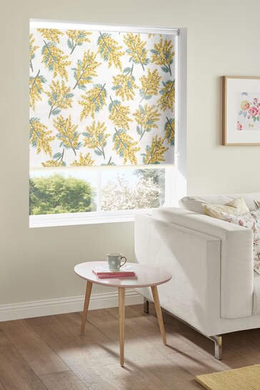 Cath Kidston Yellow Mimosa Flower Citrine Made To Measure Roller Blind