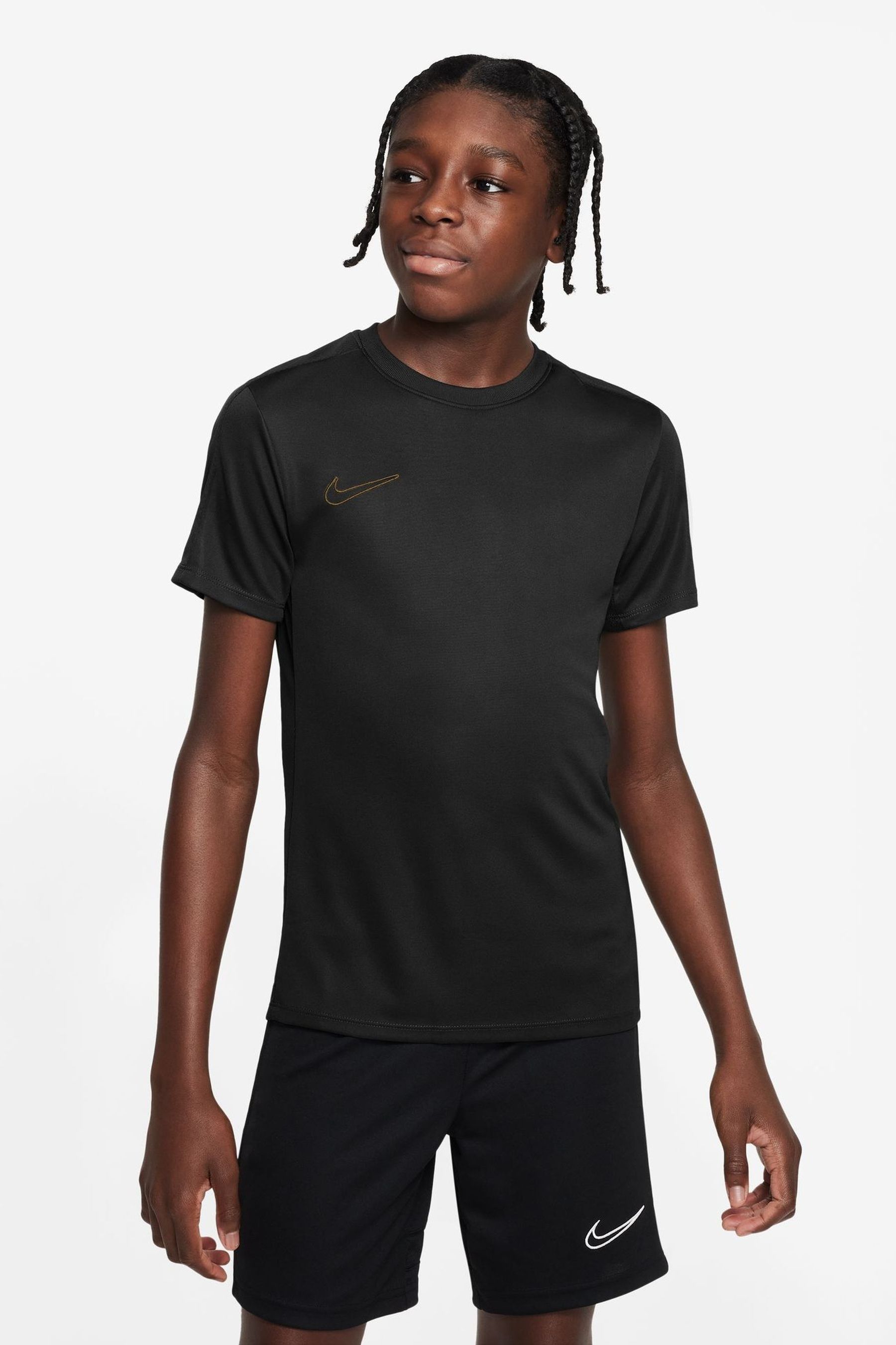 Buy Nike Black Gold Dri FIT Academy Training T Shirt from Next Denmark