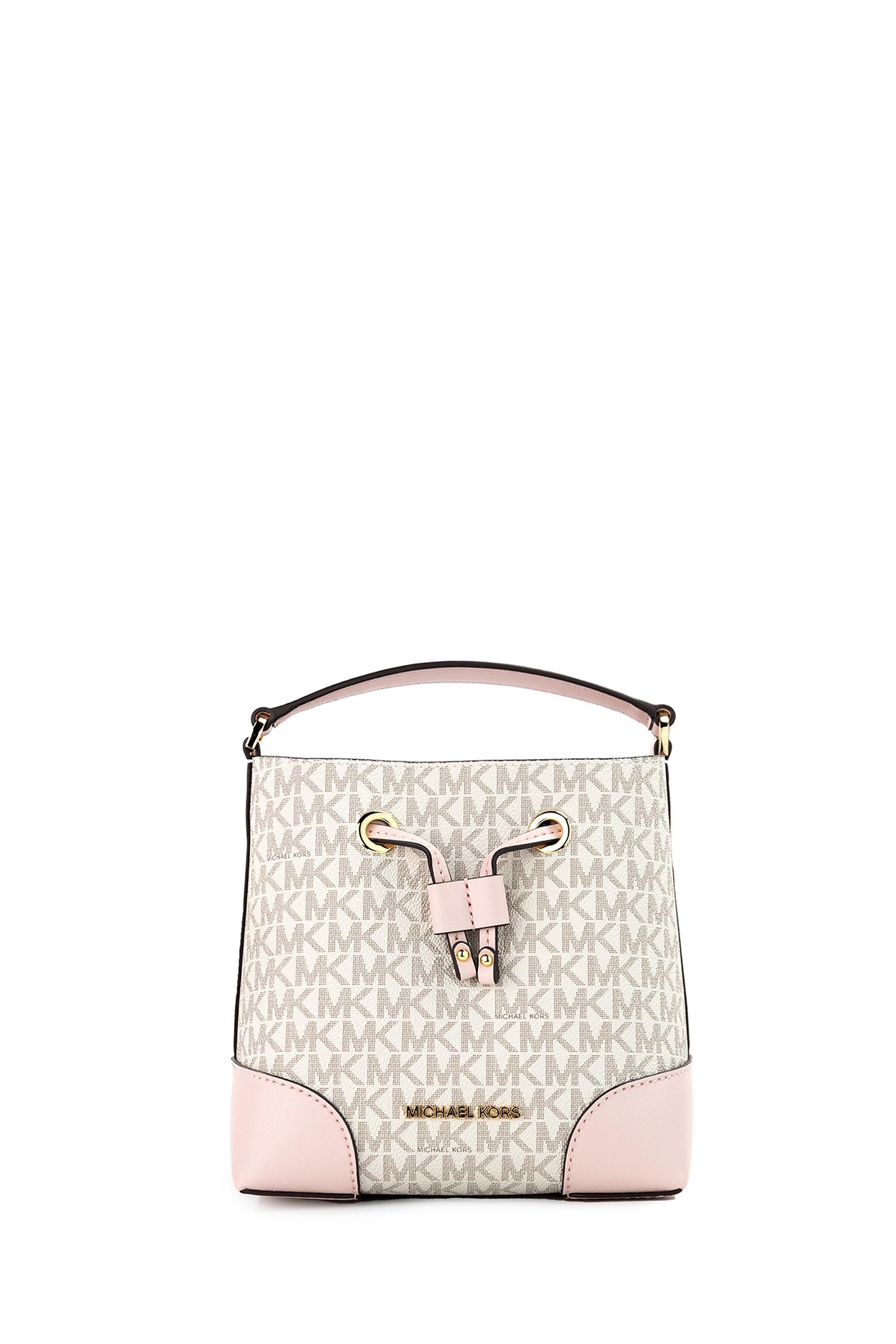 Buy Michael Kors Small Bucket Drawstring Cream Handbag with MK