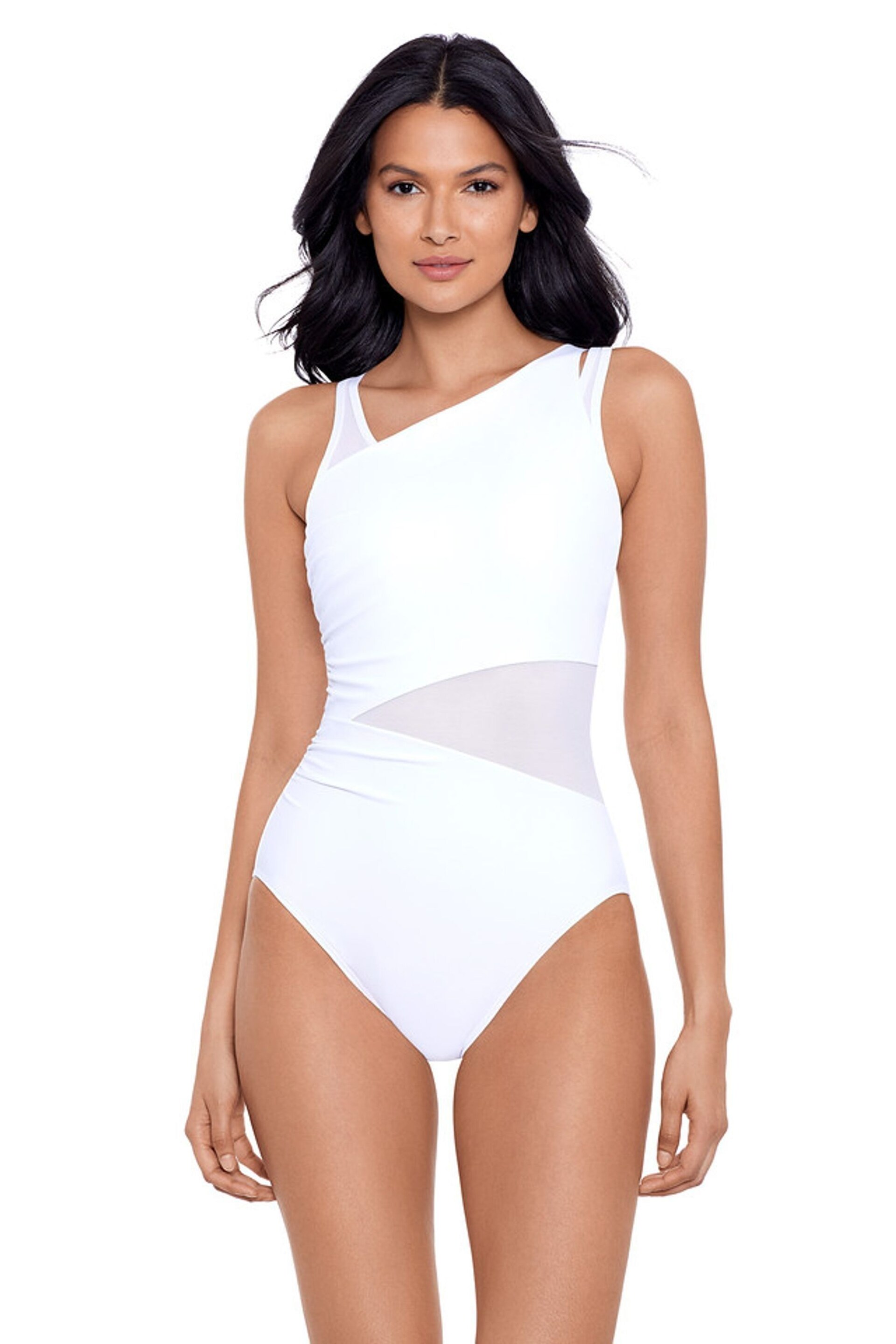 Miraclesuit Azura Tummy Control Network White Swimsuit - Image 2 of 5