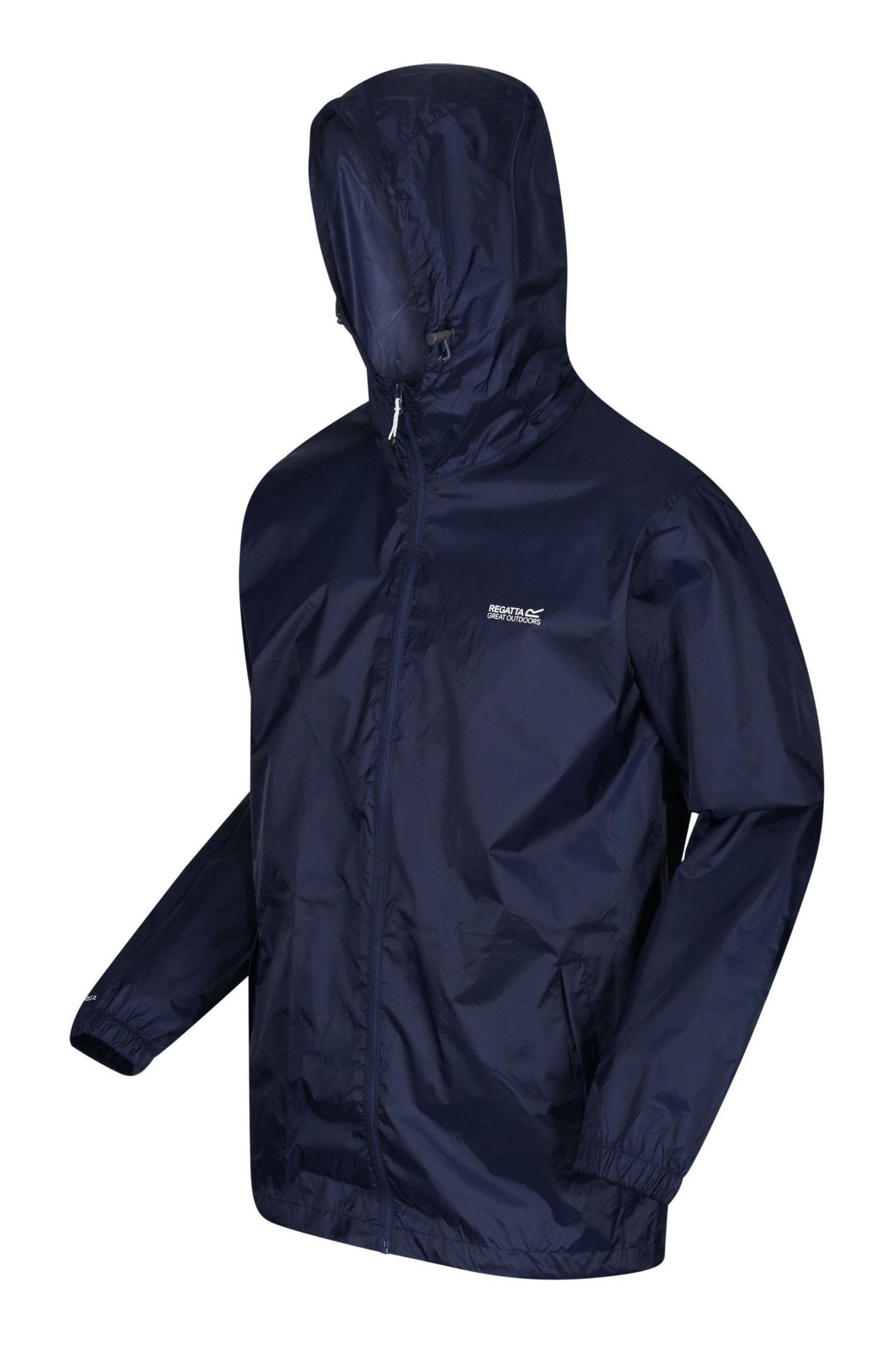 Regatta Navy Mens Waterproof Pack It Jacket - Image 9 of 9