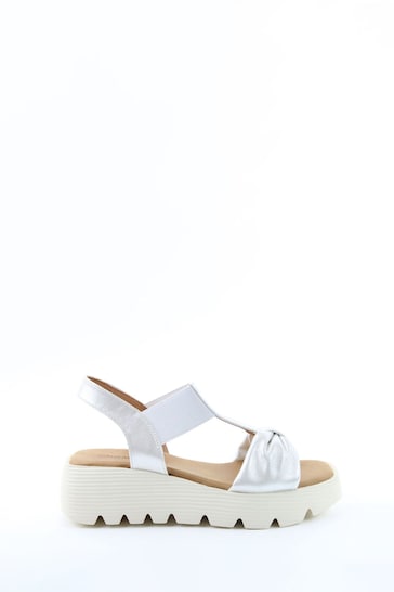 Heavenly Feet Ladies Vegan Friendly Comfort White Sandals