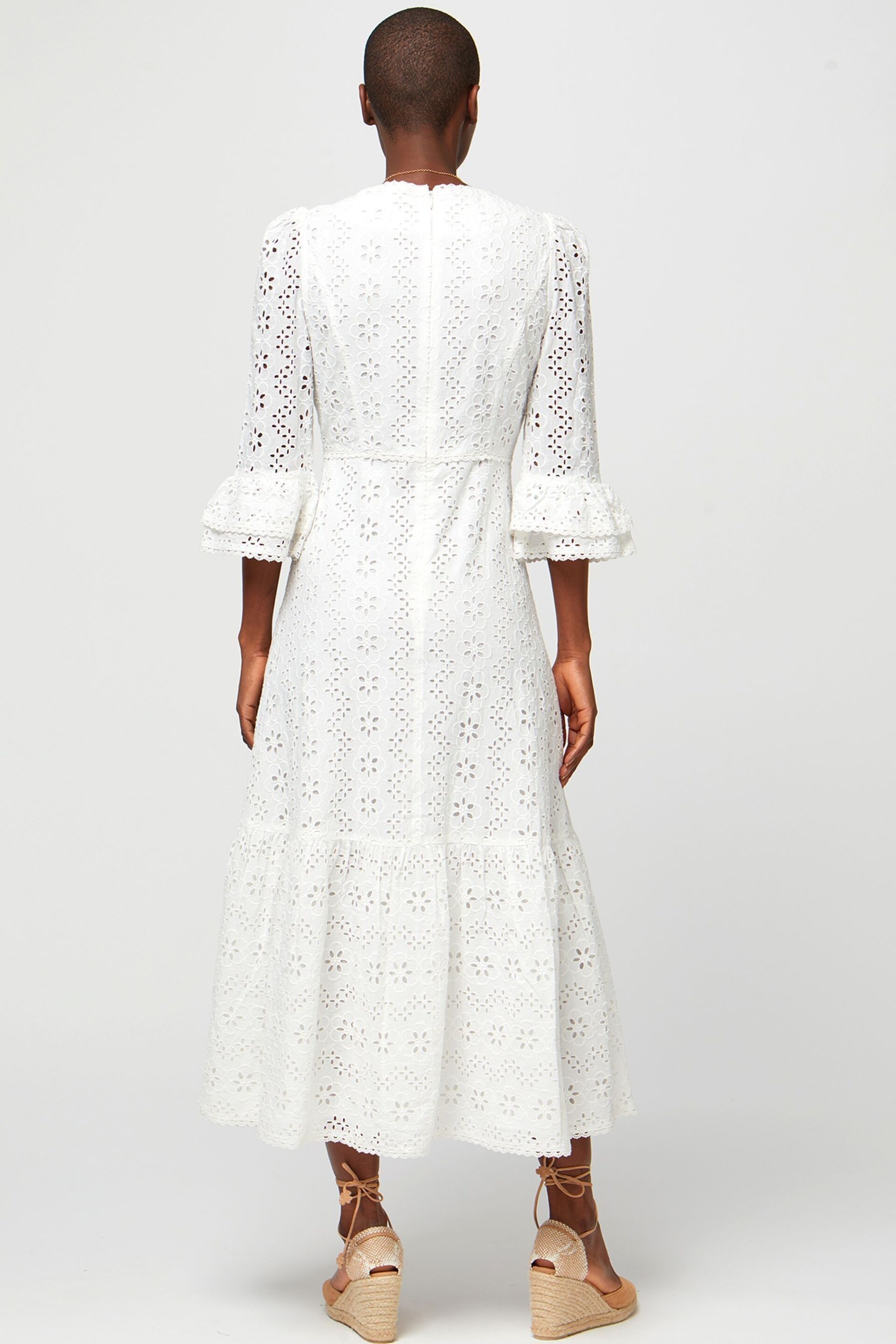 Aspiga Victoria Broderie White Dress - Image 6 of 8