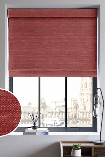 Cherry Red Voyage Maison Jasper Made To Measure Roman Blind
