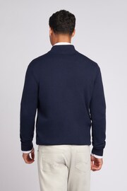 U.S. Polo Assn. Mens Grey Funnel Neck Quarter Zip Knit Sweatshirt - Image 2 of 8