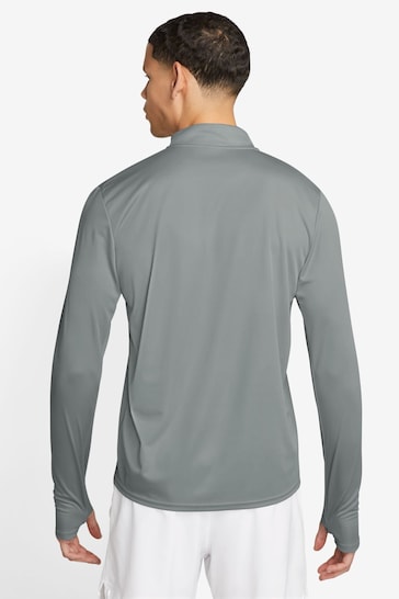 Nike Grey Dri-FIT Pacer Half Zip Running Top