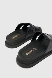 Schuh Tally Croc Cross Strap Footbed Sandals - Image 3 of 4