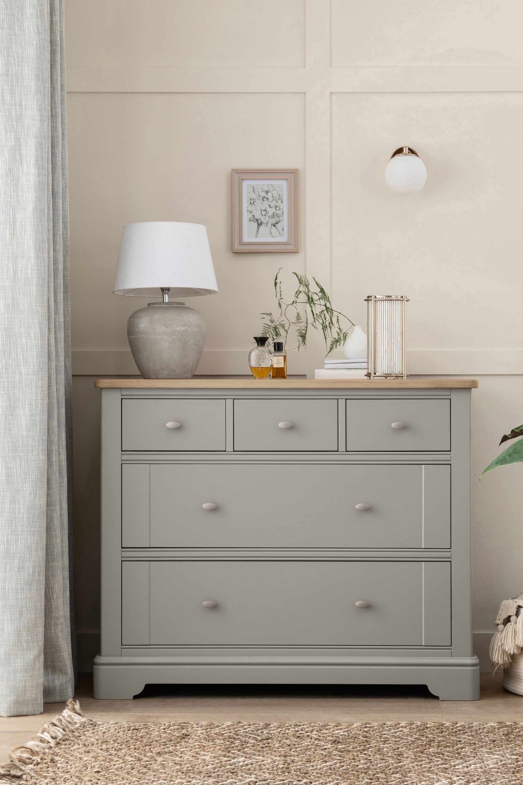Next oak chest of hot sale drawers