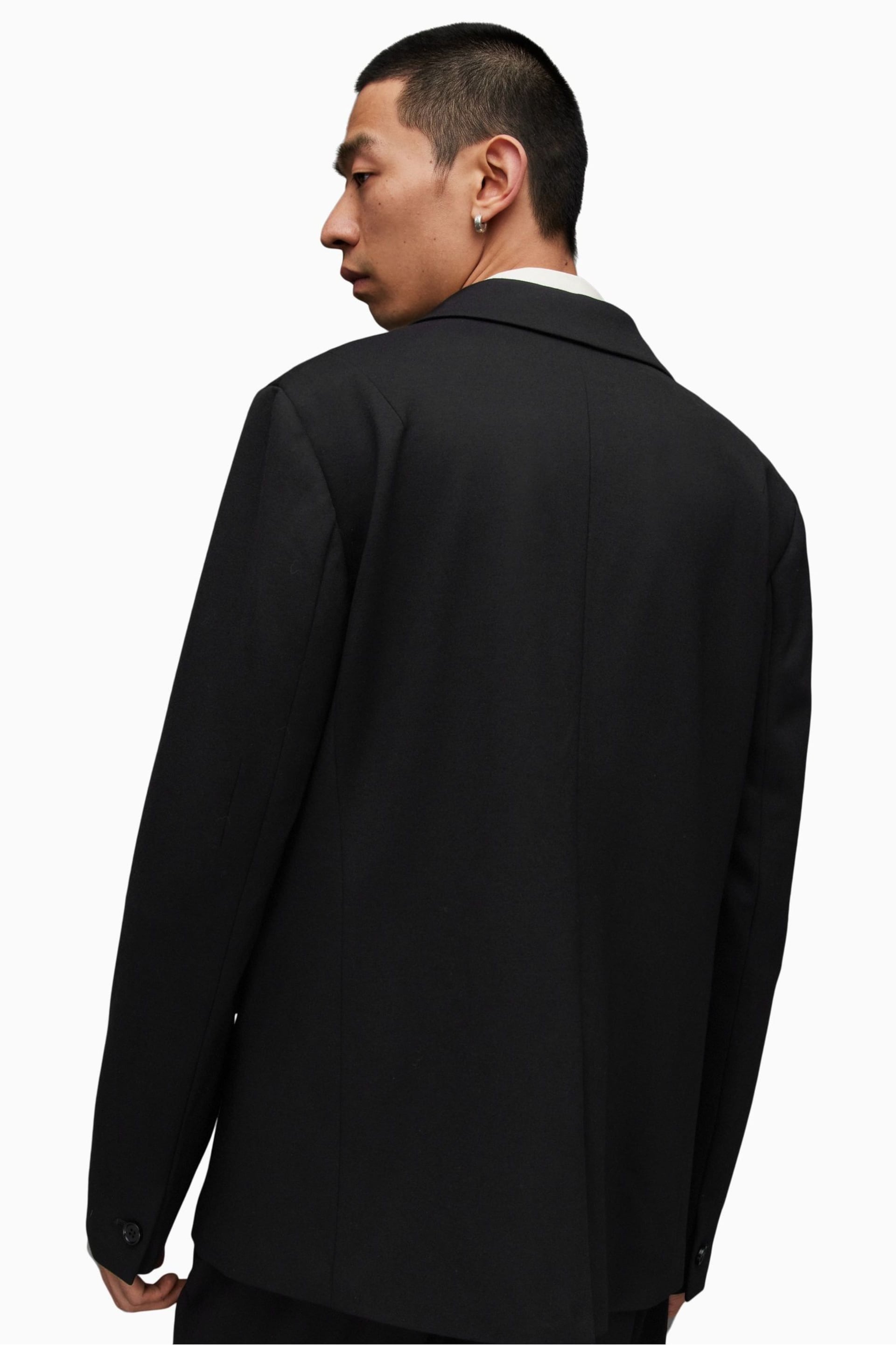 AllSaints Black Helm Blazer - Image 4 of 10