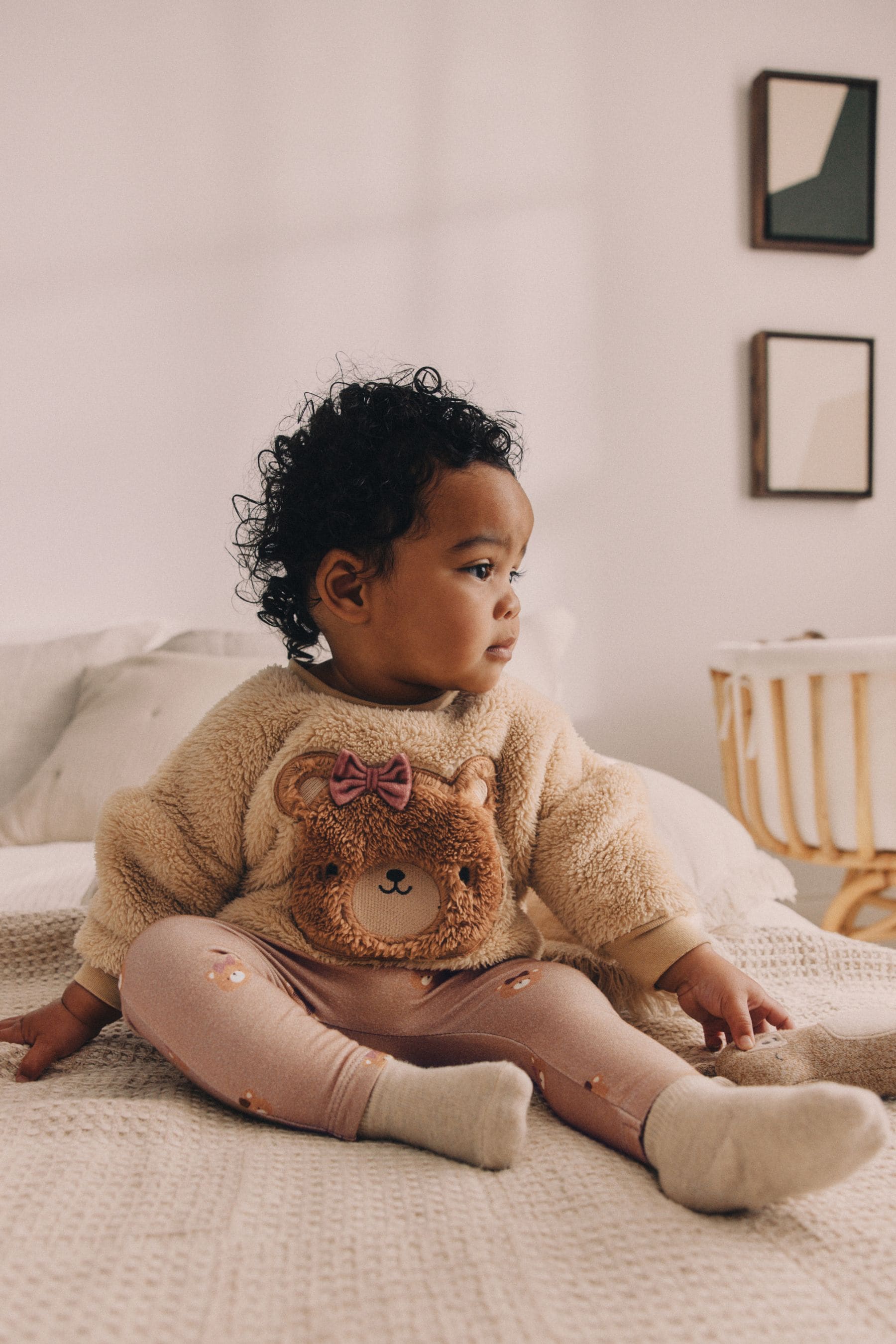 Buy Caramel Brown Bear Cosy Baby Fleece Jumper and Leggings 2 Piece Set from the Next UK online shop