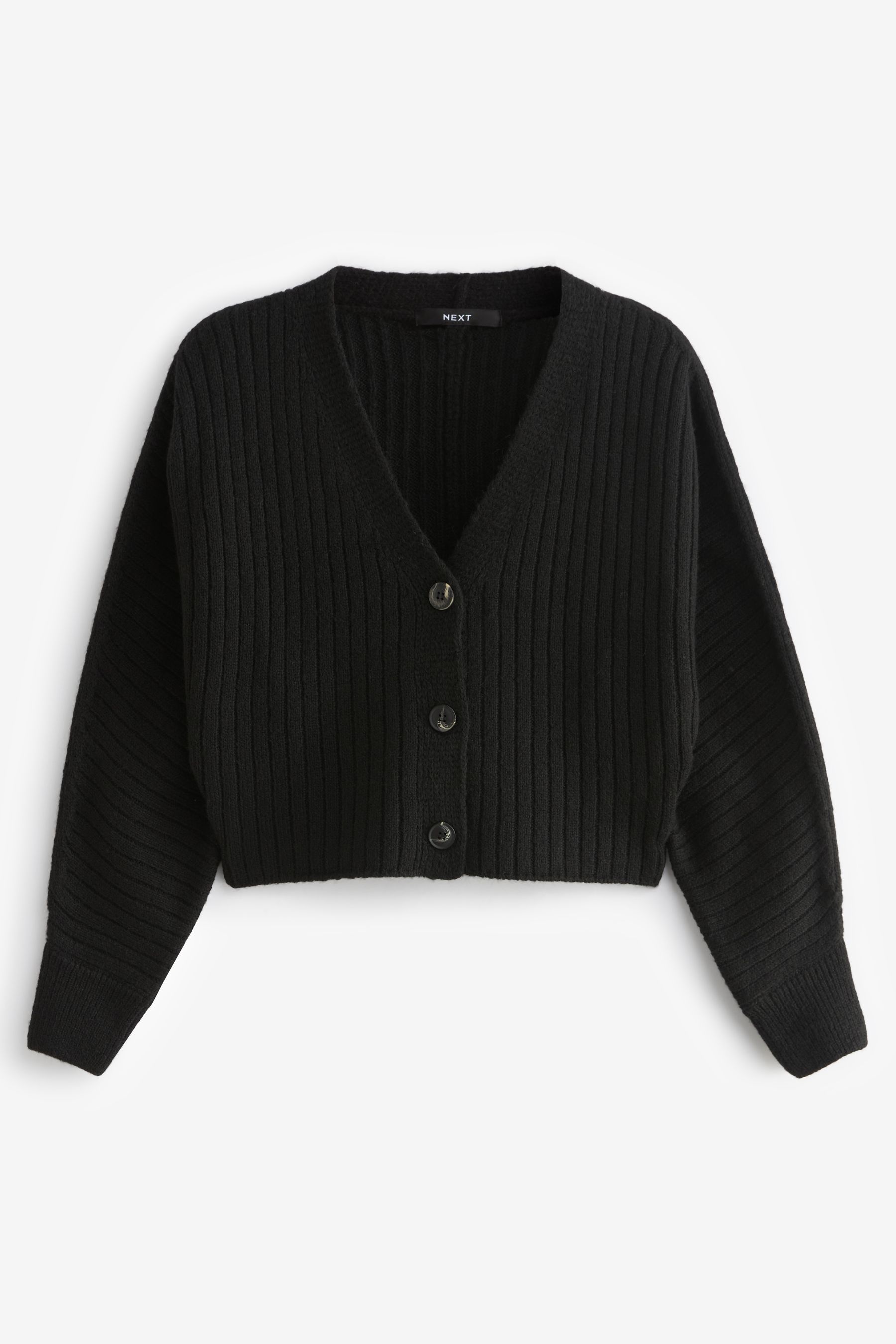 Buy Black Rib Dolman Sleeve Cardigan from the Next UK online shop
