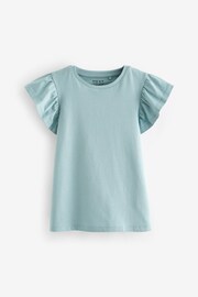 Pink/Orange/Blue Sequin Unicorn 4 Pack Frill Sleeve T-Shirts (3-16yrs) - Image 10 of 11