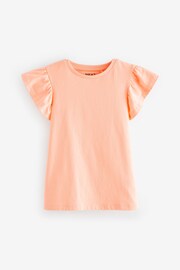 Pink/Orange/Blue Sequin Unicorn 4 Pack Frill Sleeve T-Shirts (3-16yrs) - Image 8 of 11