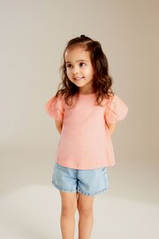 Peach Pink Puff Short Sleeve T-Shirt (3mths-7yrs) - Image 2 of 8